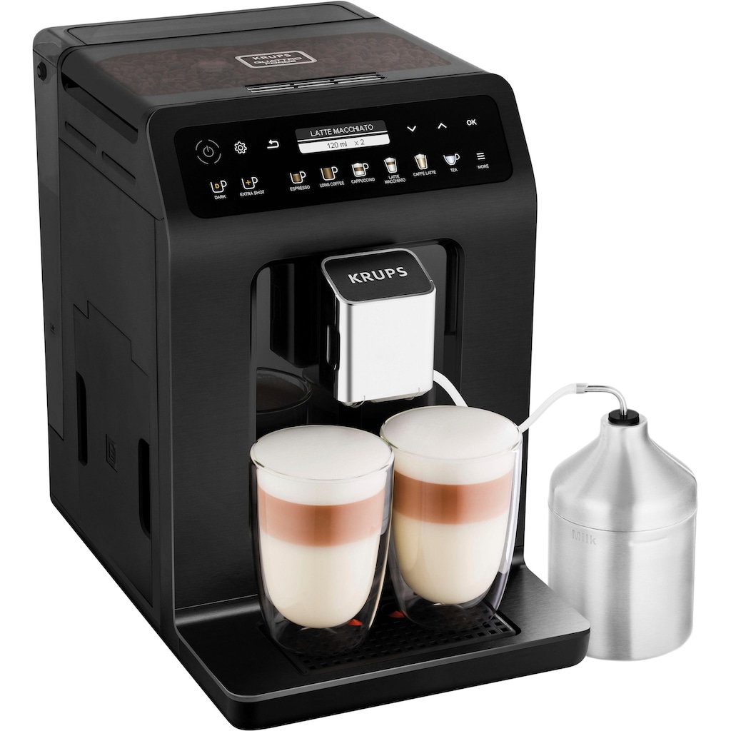 Krups Kaffeevollautomat »EA8948 Evidence Plus, vielfältige Kaffee-Spezialitäten auf Knopfdruck«, einfache Bedienung dank innovativem Farbdisplay