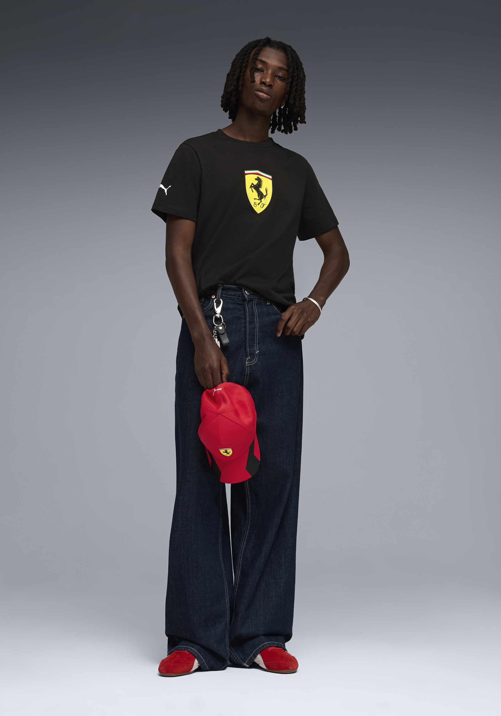 PUMA T-Shirt »FERRARI COLORED SHIELD TEE« Regular Fit, Kurzarm, für Motorsport-Fans, Rundhalsausschnitt