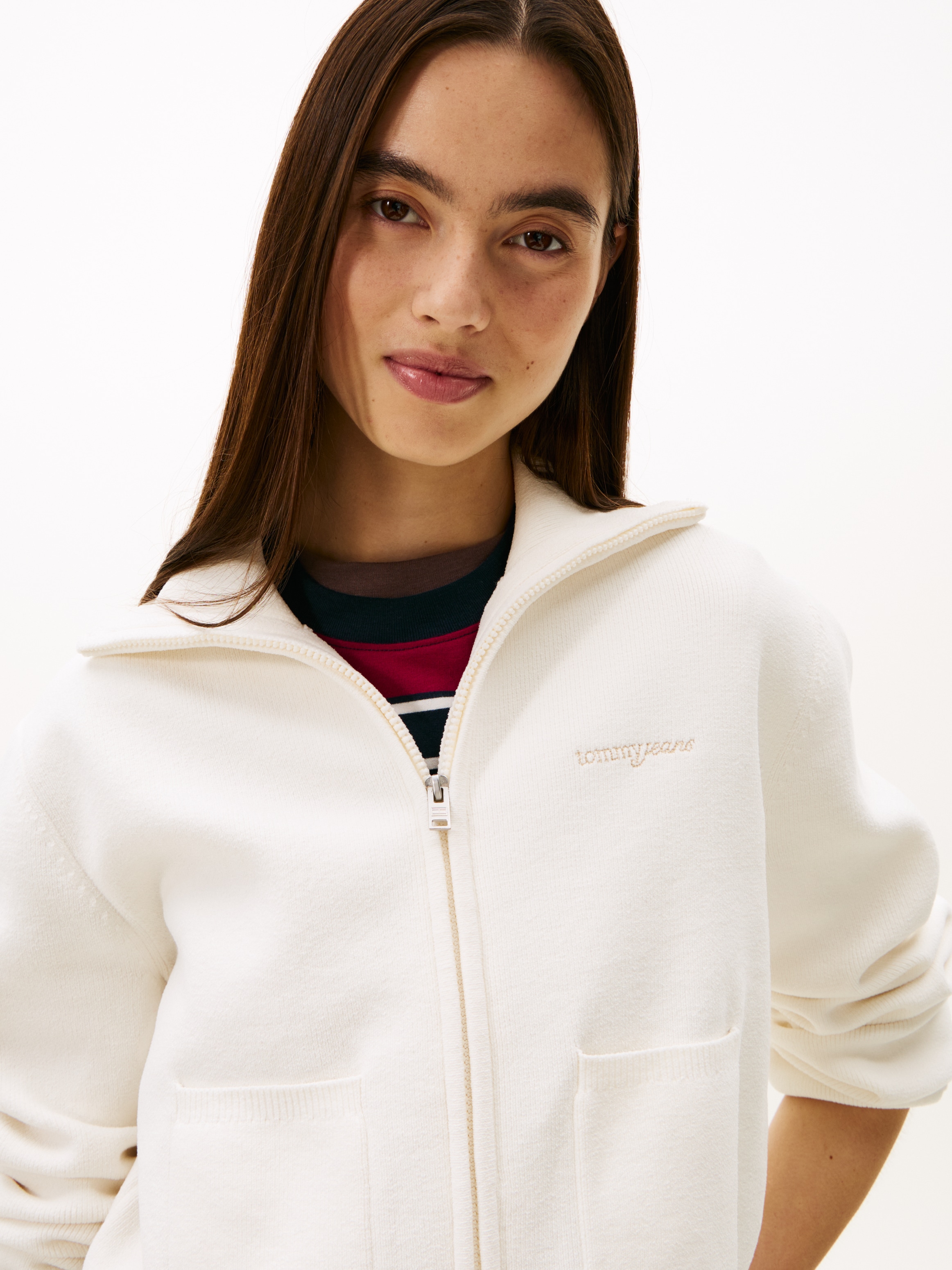 Tommy Jeans Strickjacke »TJW COZY SCRIPT CARDIGAN«