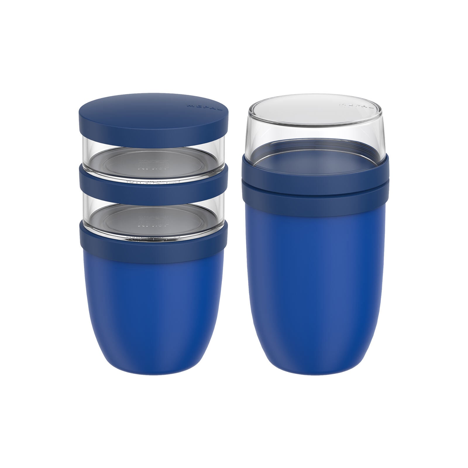 Mepal Lunchbox »Lunchpot-Set XL Ellipse 900 ml + 1050 ml 2er Set« Spülmaschinengeeignet, Mikrowellenfest