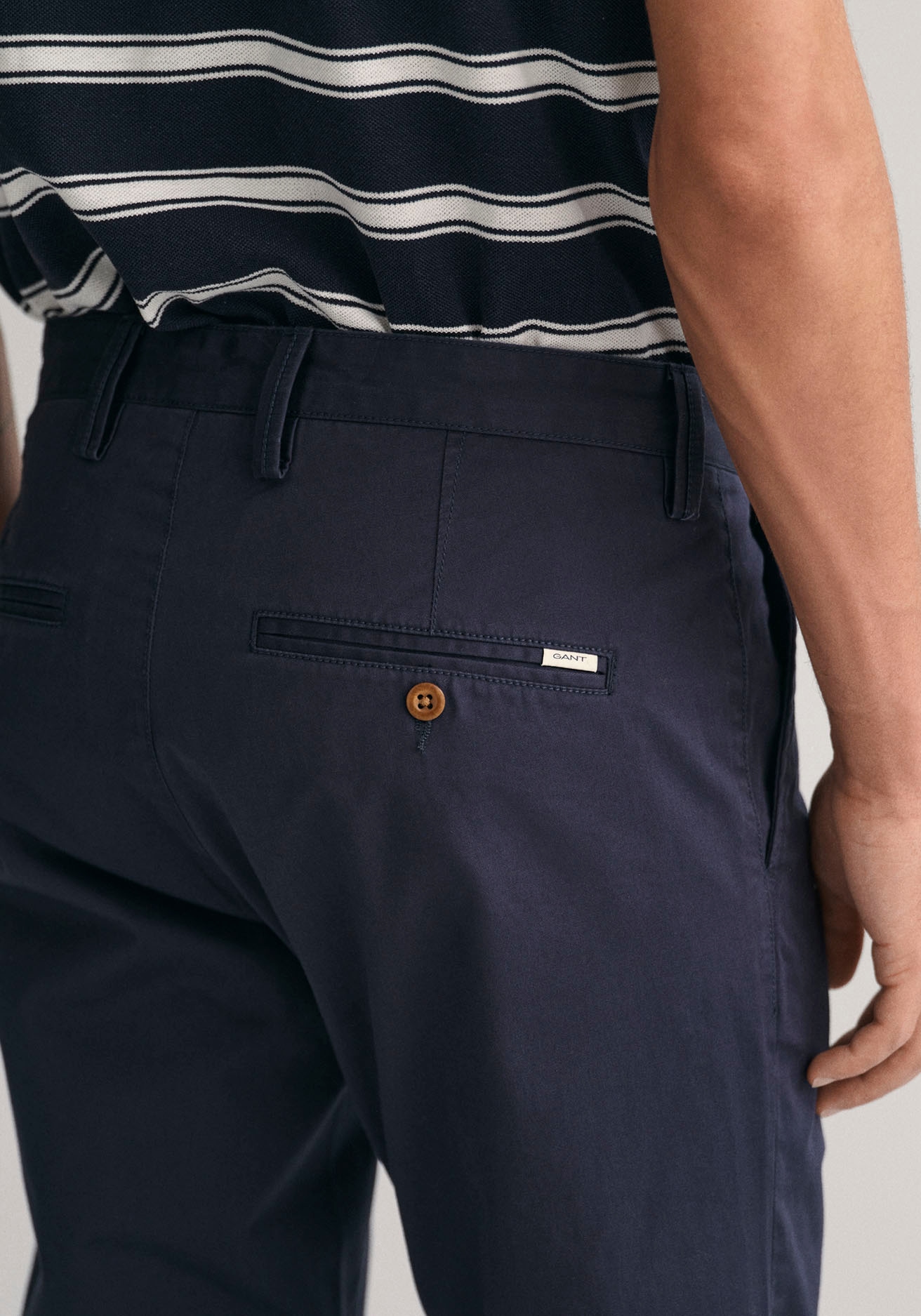 Gant Chinohose »SLIM TWILL CHINOS«, mit gefütterten Seitentaschen