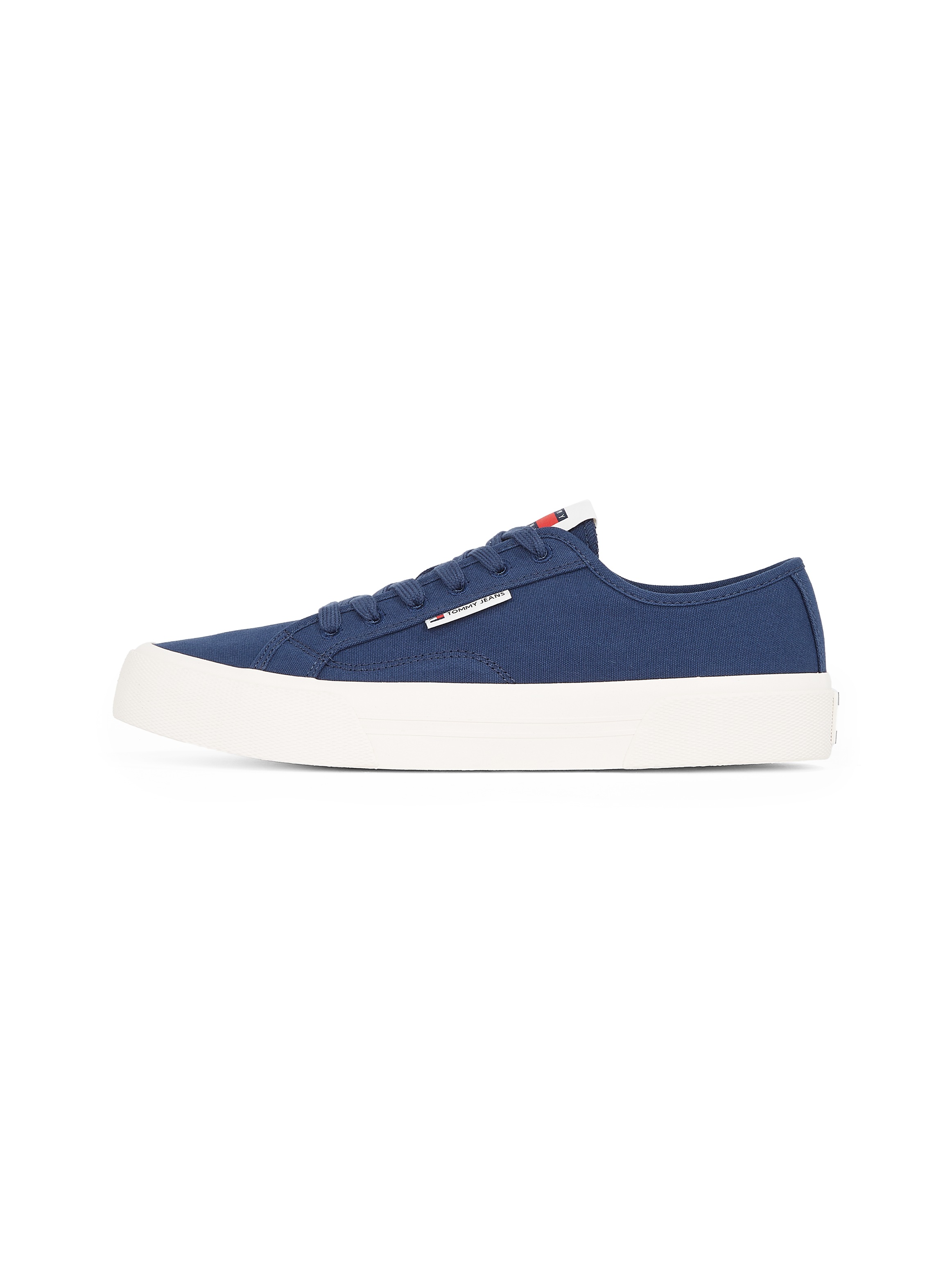 Tommy Jeans Sneaker »TJM LACE UP CANVAS COLOR«, Freizeitschuh, Halbschuh, Schnürschuh mit Logo-Aufnäher an der Zunge