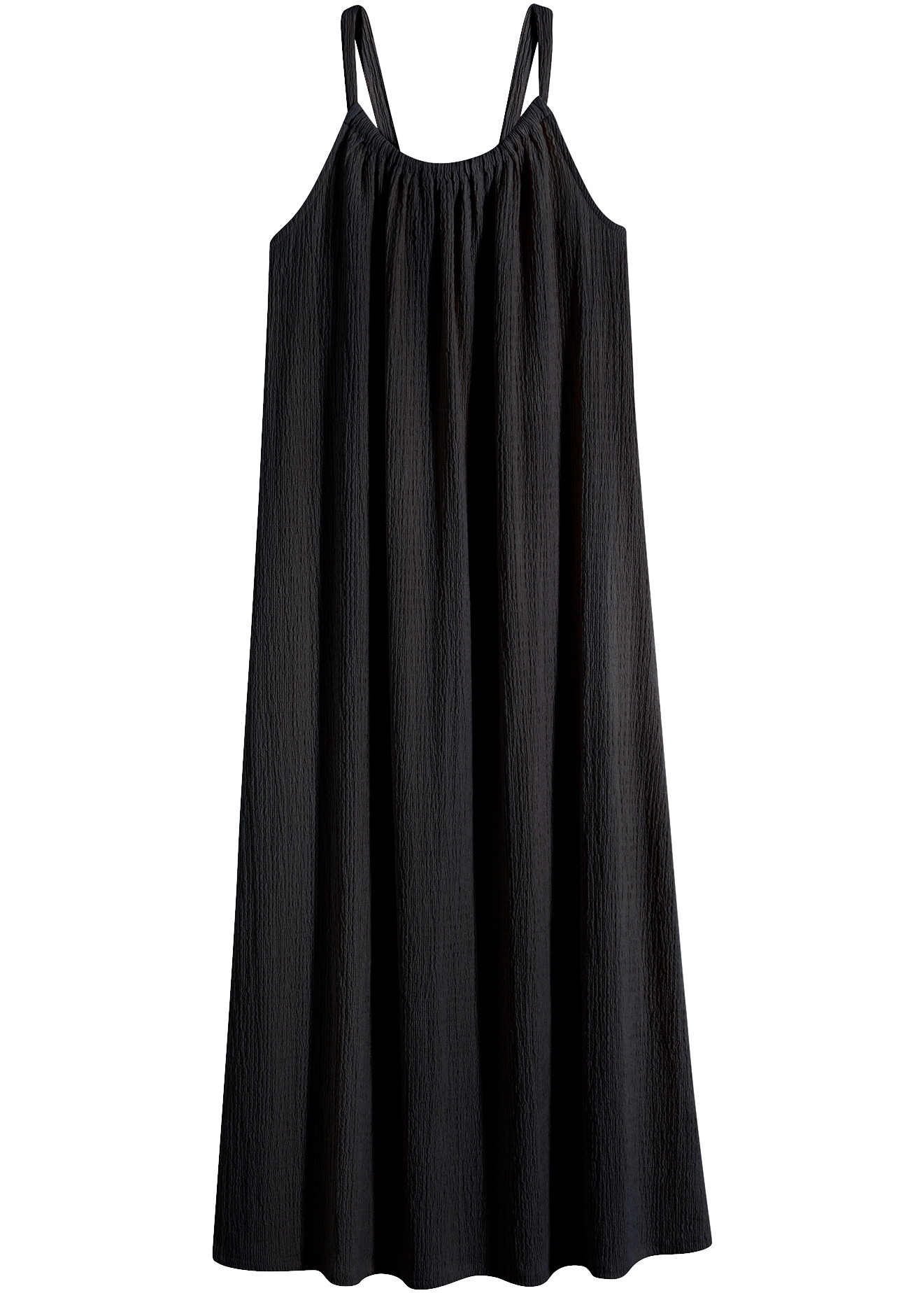 bonprix Jerseykleid lässige Passform, ohne Ärmel, Trägerkleid-Design