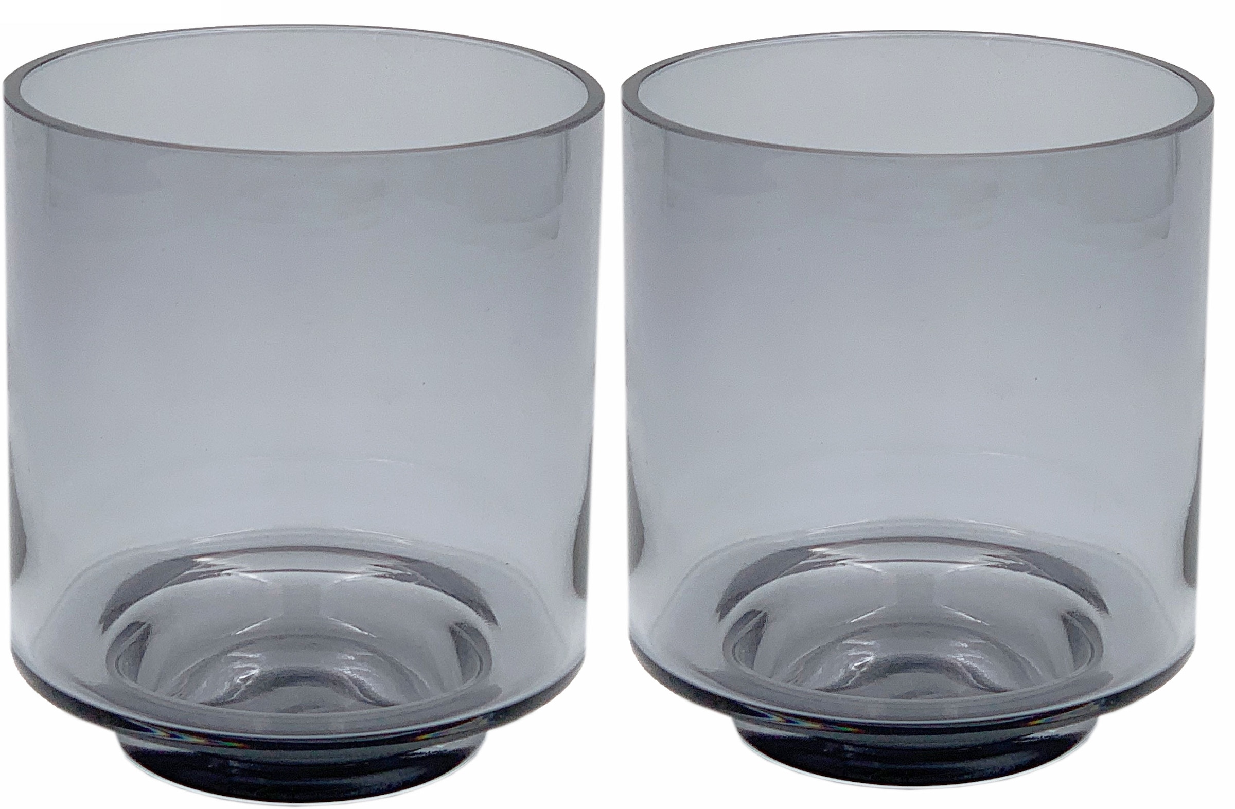 Leonique Windlicht »Gracelynn«, (Set, 2 St.), aus Glas, in zylindrischer  Form, mit Fuß online bei OTTO