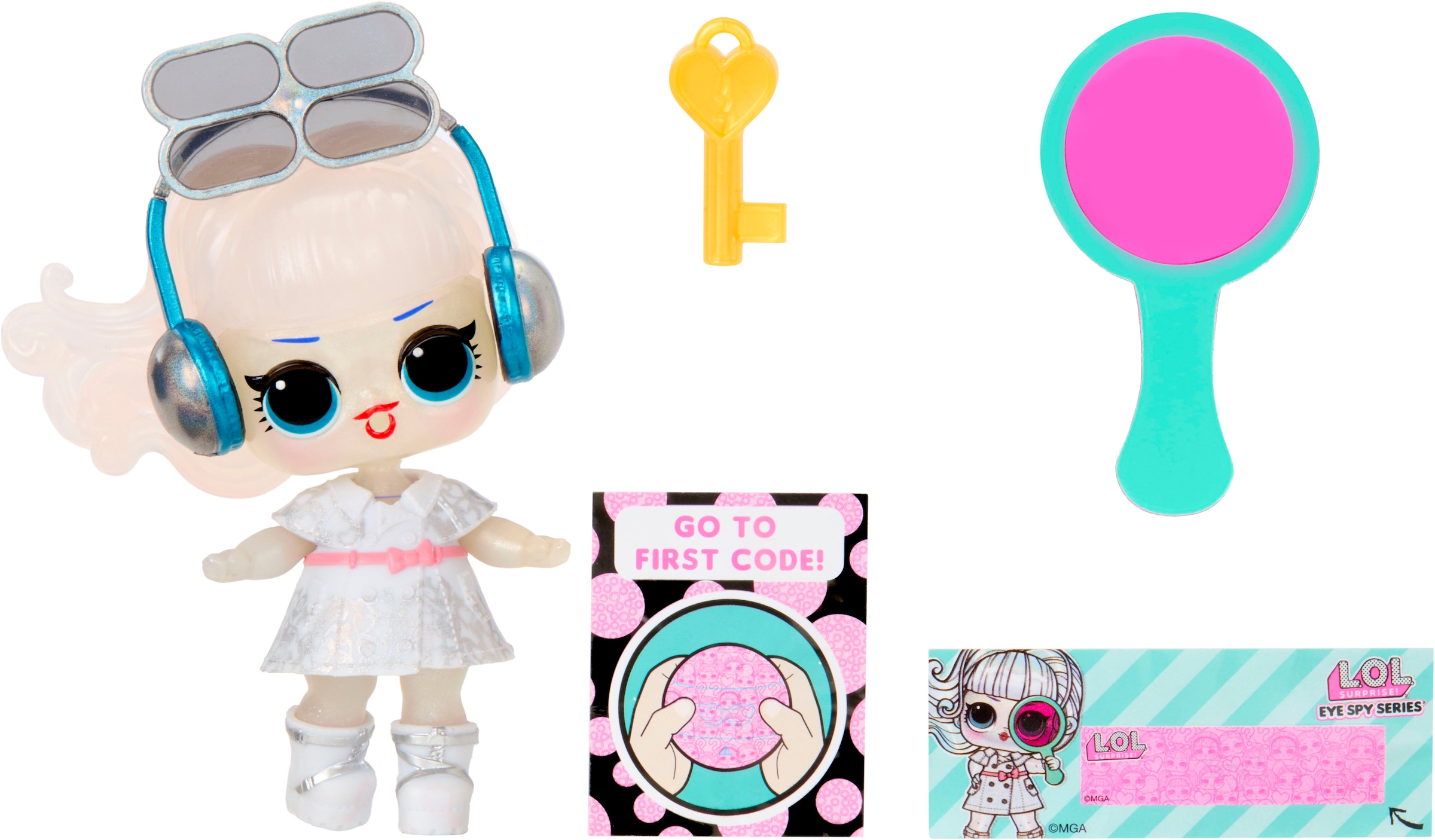 L.O.L. SURPRISE! Anziehpuppe »L.O.L. Surprise Eye Spy Tots«, mit magischem Farbwechsel; Lieferung erfolgt sortiert