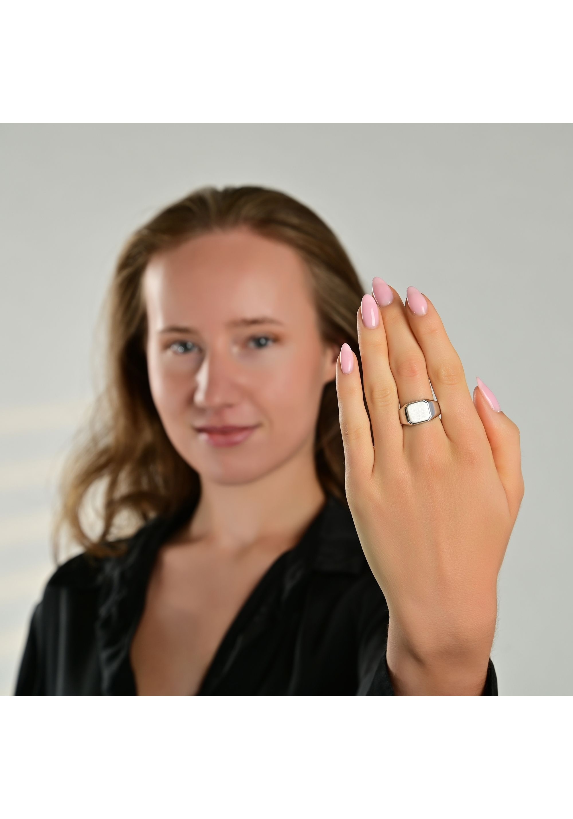 AKZENT Siegelring »"Tjark" aus 925 Sterlingsilber, rhodiniert, langlebig, Gr. 58-72«
