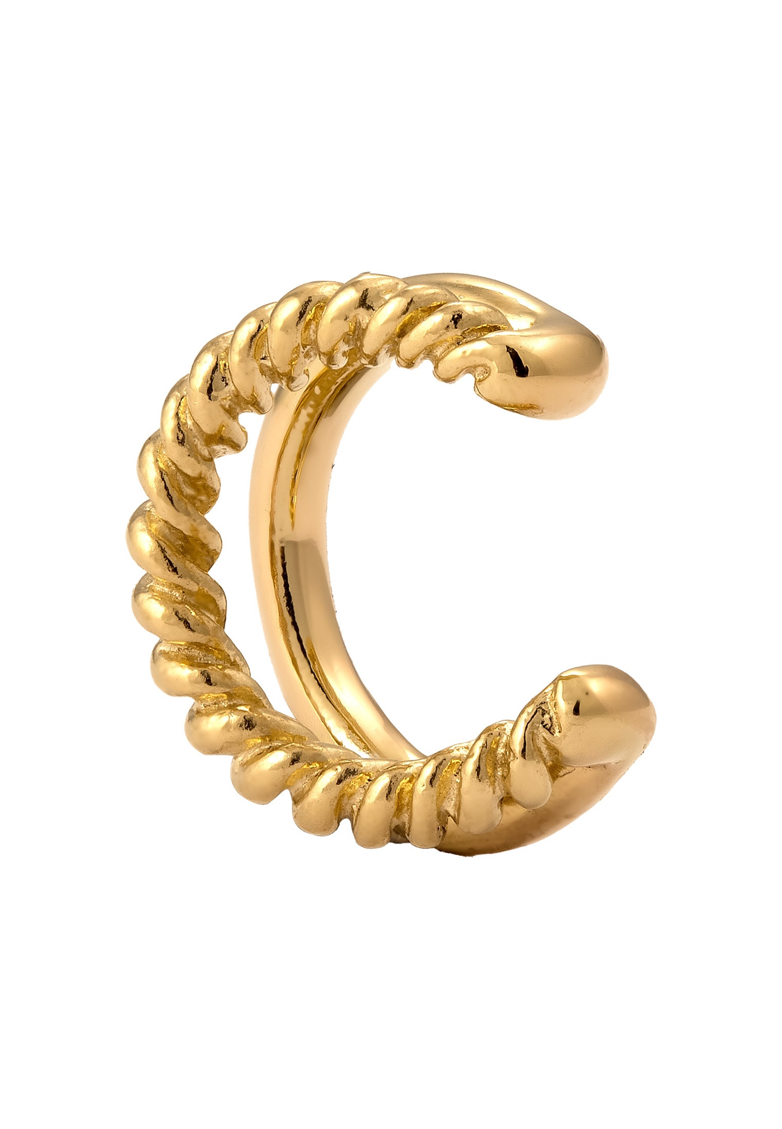Elli Ohrklemme »Ohrringe Earcuff Single Twist Look 925 Sterling Silver«