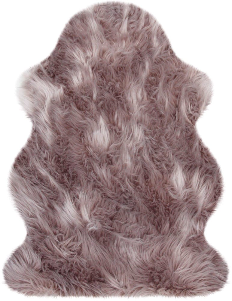 Heitmann Felle Hochflor-Teppich »Lammfell 9090« rechteckig 60 mm Höhe Kunstfell, Uni Farben, sehr weich, waschbar