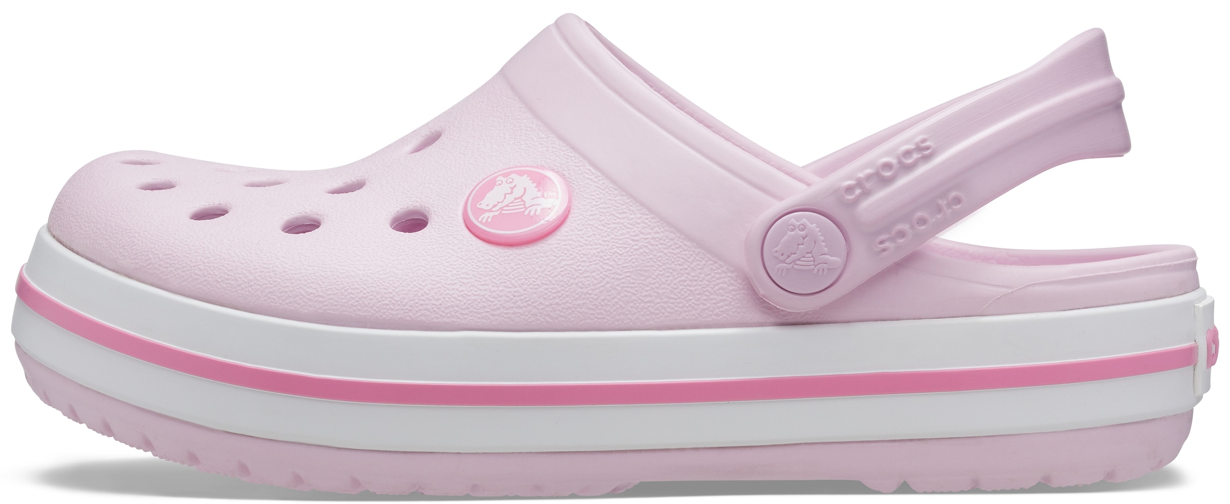 Crocs Clog »Crocband Clog K«, Sommerschuh, Schlappen, Hausschuh, Badeschuh mit Kontrast-Akzenten