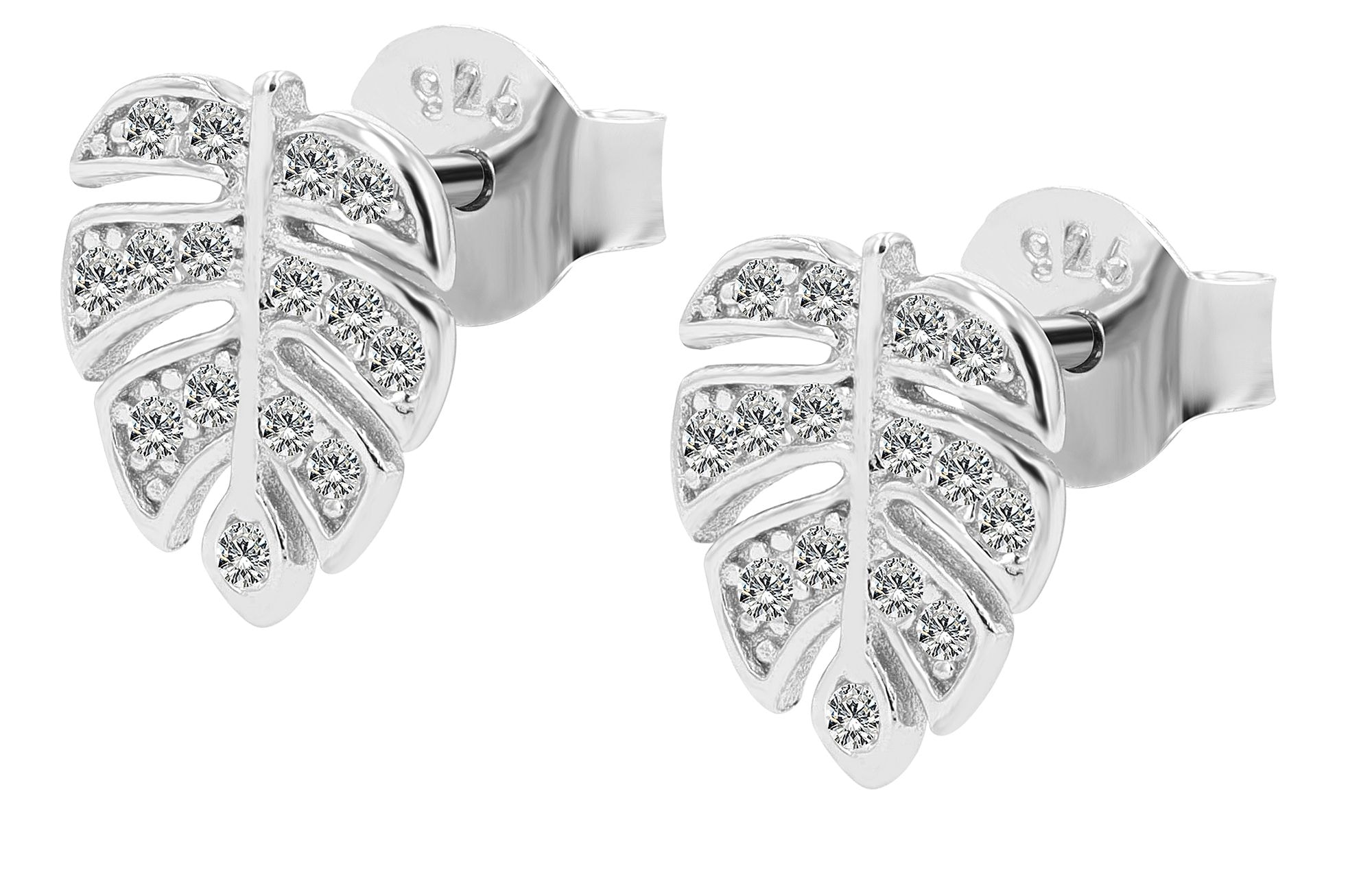 Adelia´s Paar Ohrstecker »Damen Ohrringe ¿ Ohrstecker aus 925 Silber«