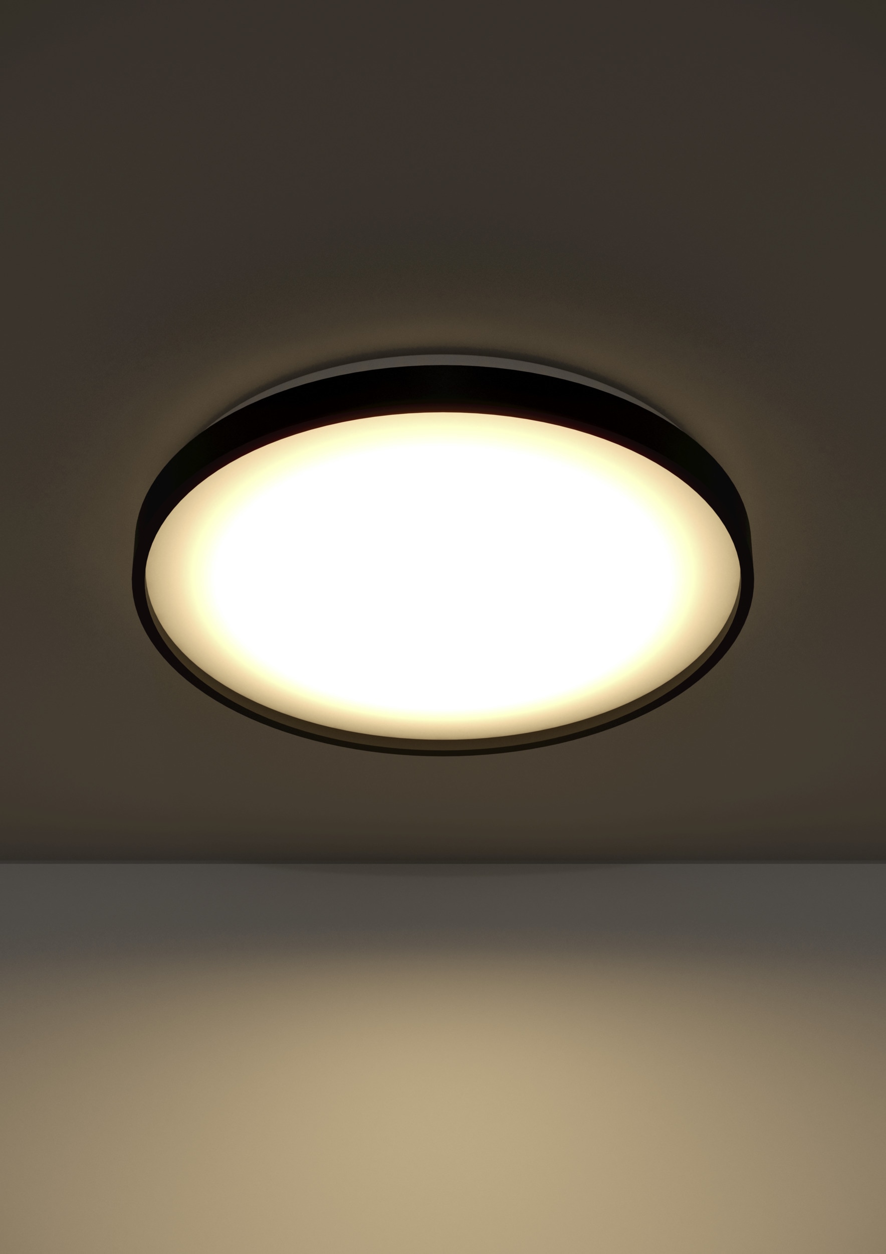 EGLO LED Deckenleuchte »MOZONCILLO-Z Deckenlampe, Disco-Modus, ZigBee 3.0, Wohnzimmerlampe« LED-Modul 1 Stk. RGB | warmweiß - kaltweiß Fernbedienung inkl., App / Sprachsteuerung Alexa, H: 6,5cm x D: 40 cm