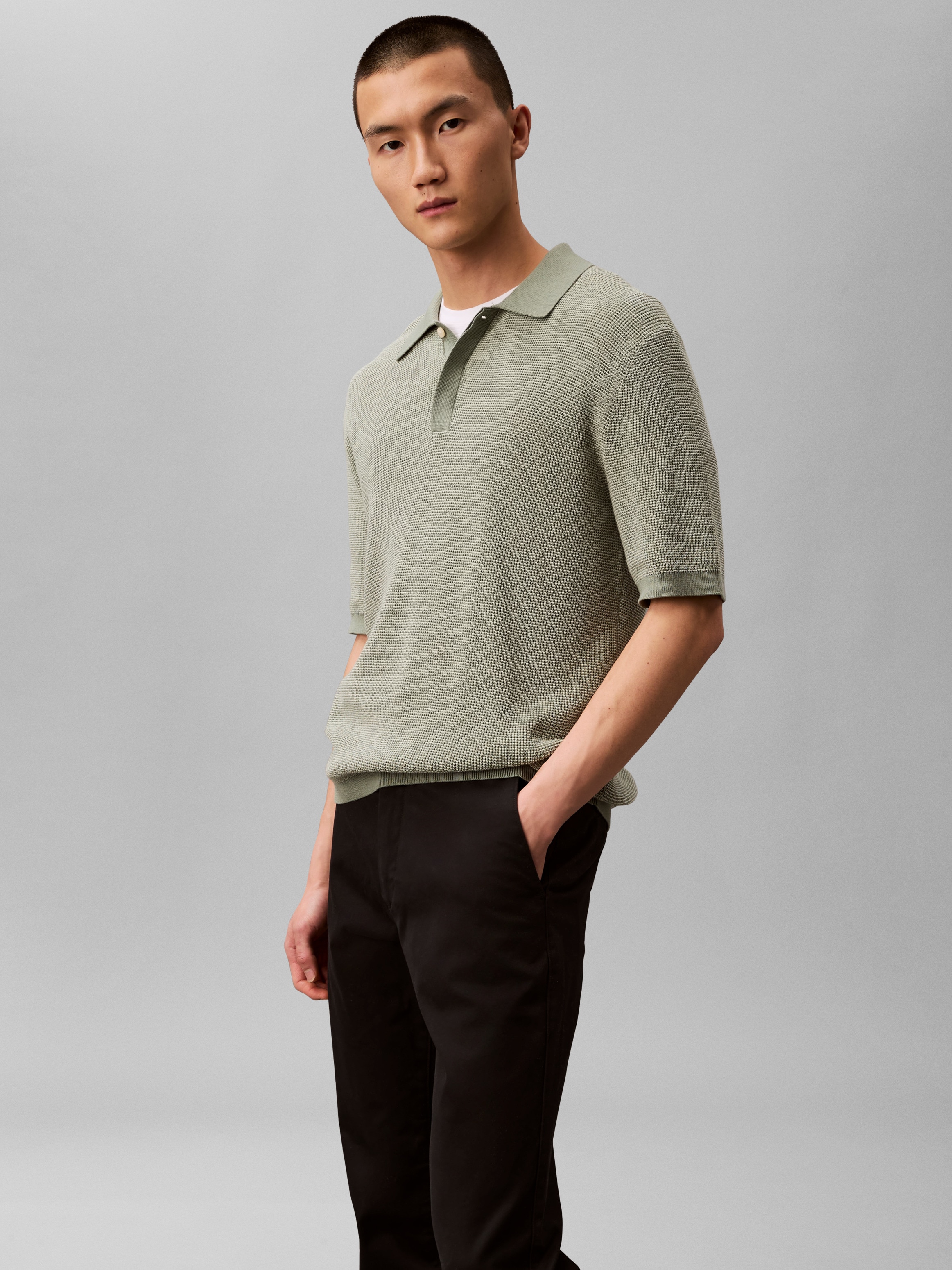 Calvin Klein Chinohose »SLM CTTN STRTCH CHN«  Mit Gürtelschlaufen