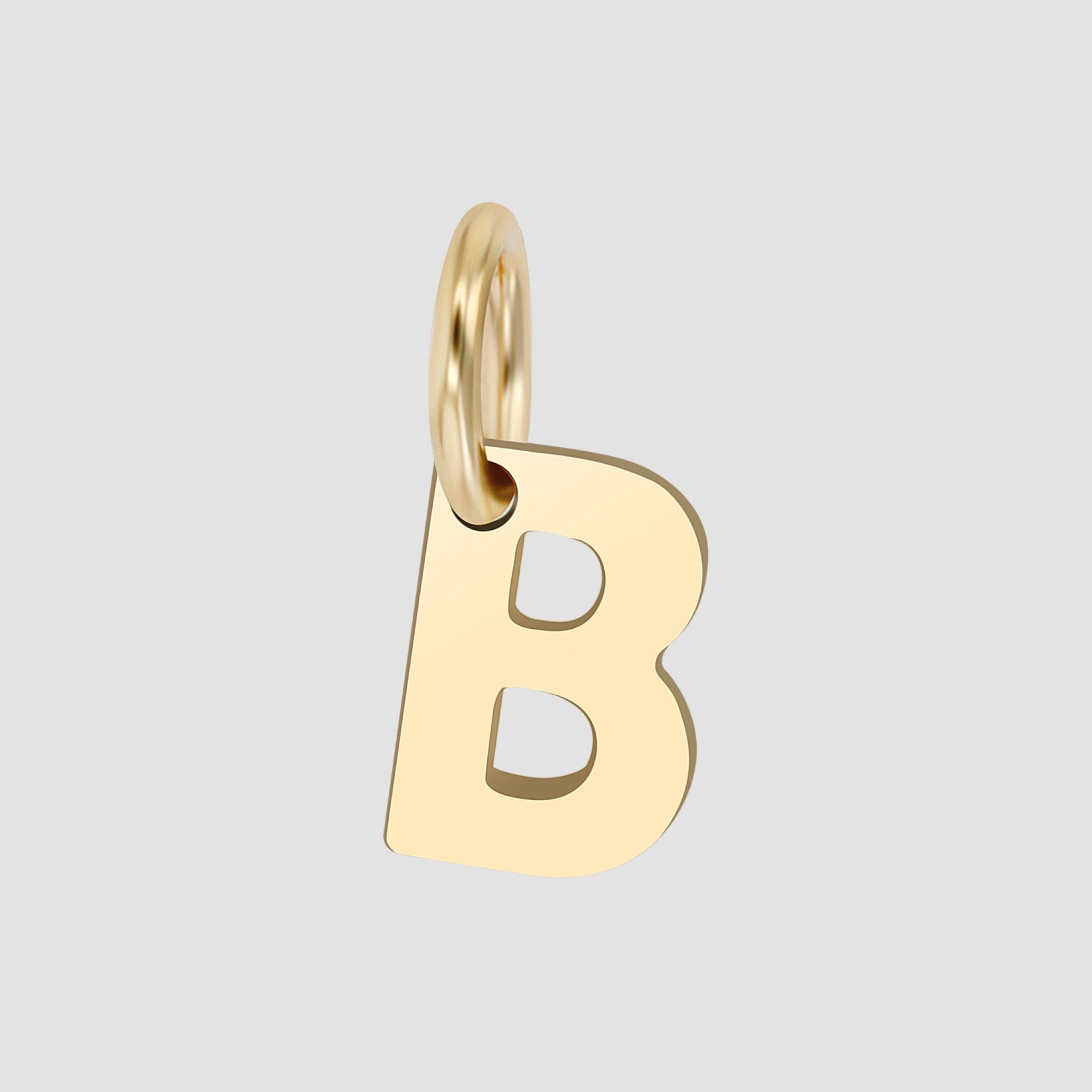 Adelia´s Buchstabenanhänger »Unisex Anhänger ¿ Buchstabe N Buchstabenanhänger aus 375 Gold«