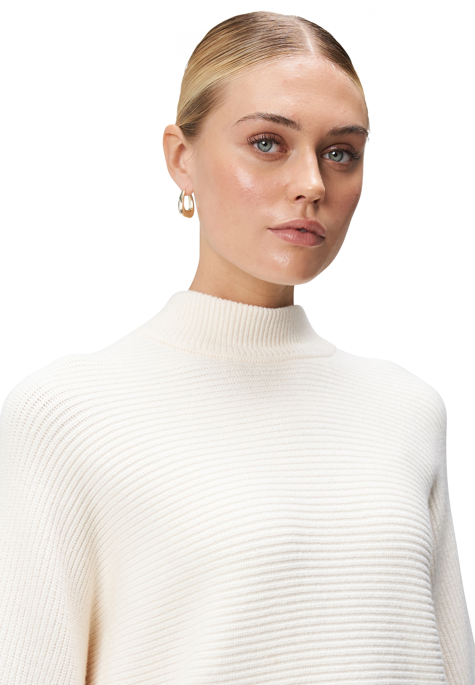 Zero Rundhalspullover »Pullover mit Strukturmuster«