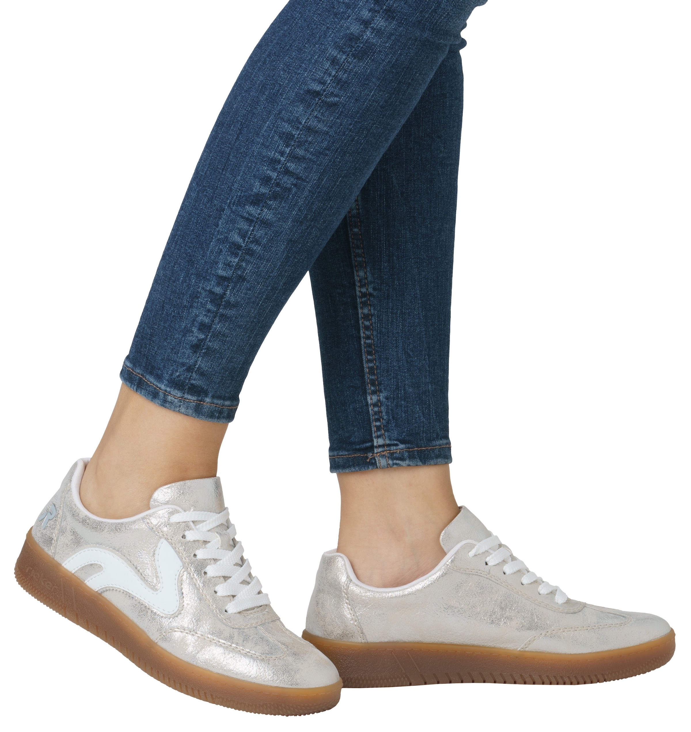 RIEKER Sport Plateausneaker, Freizeitschuh, Halbschuh, Schnürschuh in veganer Verarbeitung