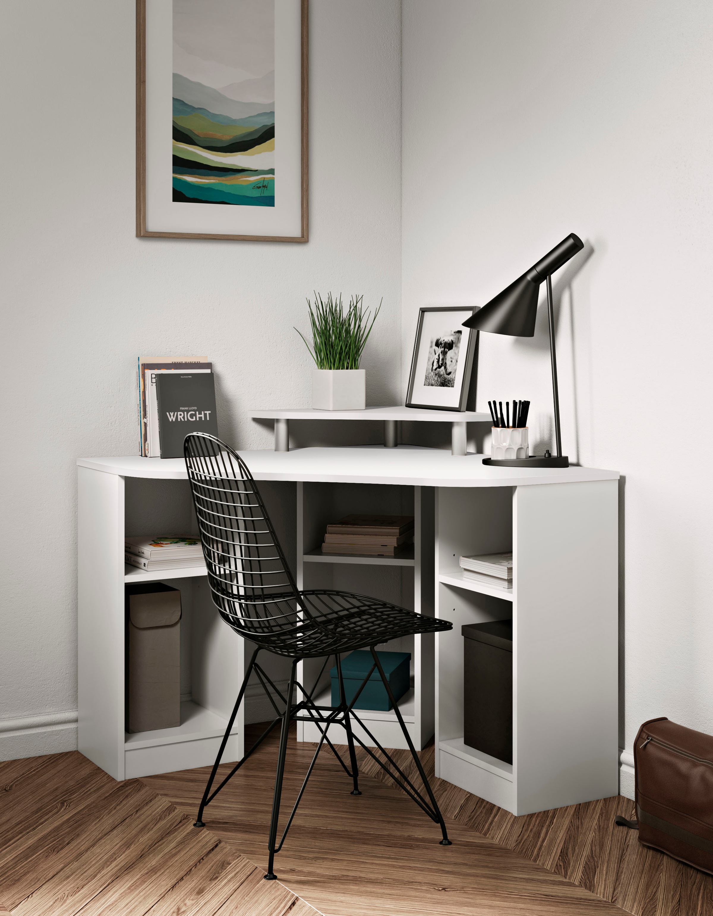 TemaHome Schreibtisch »Corner«, Melamingestell, Tischplatte in untersch. Farbvarianten, Breite 94 cm