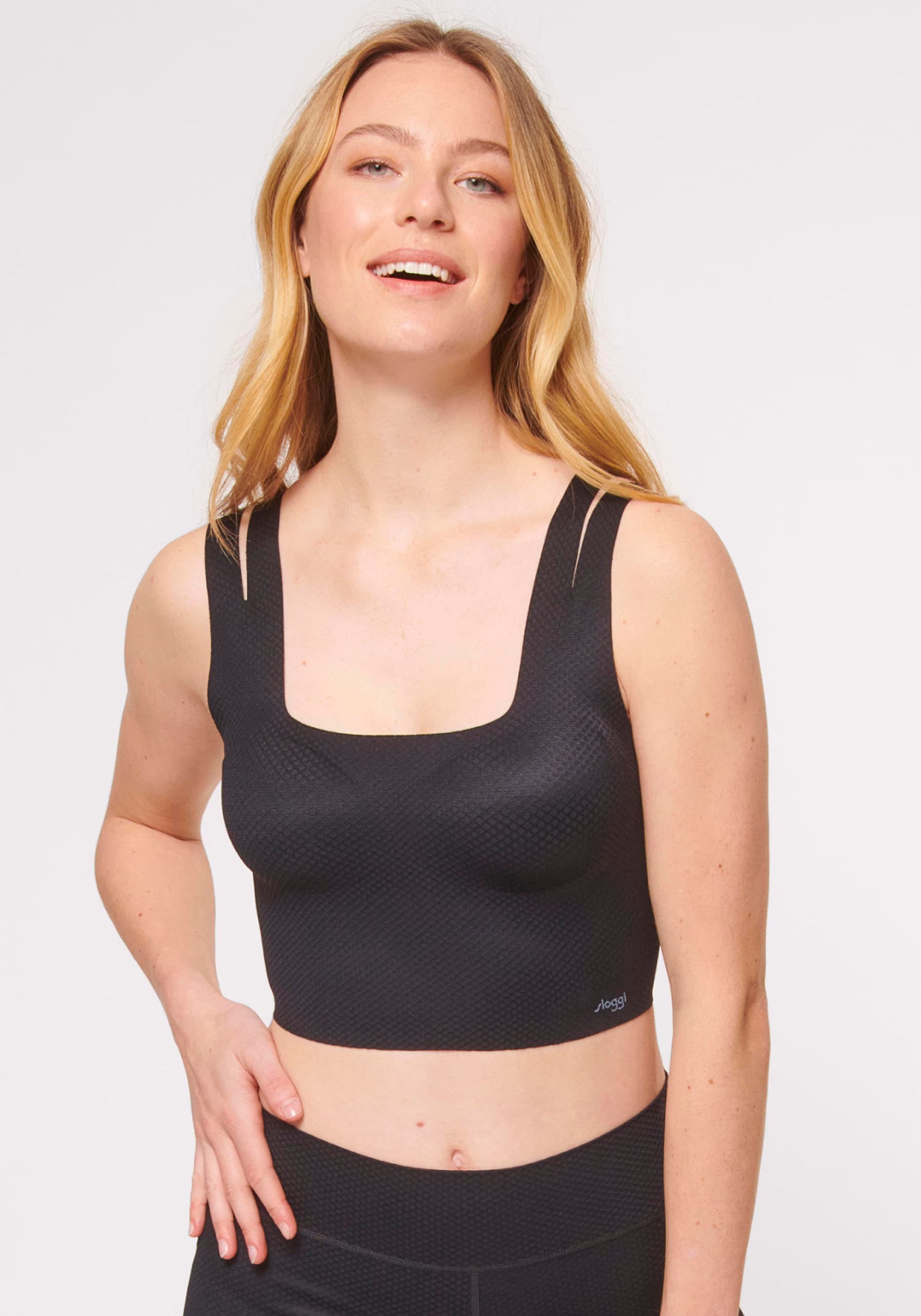 sloggi Bustier »ZERO Feel Flow Top«, Shirt Top, Double-Cut-Out-Träger