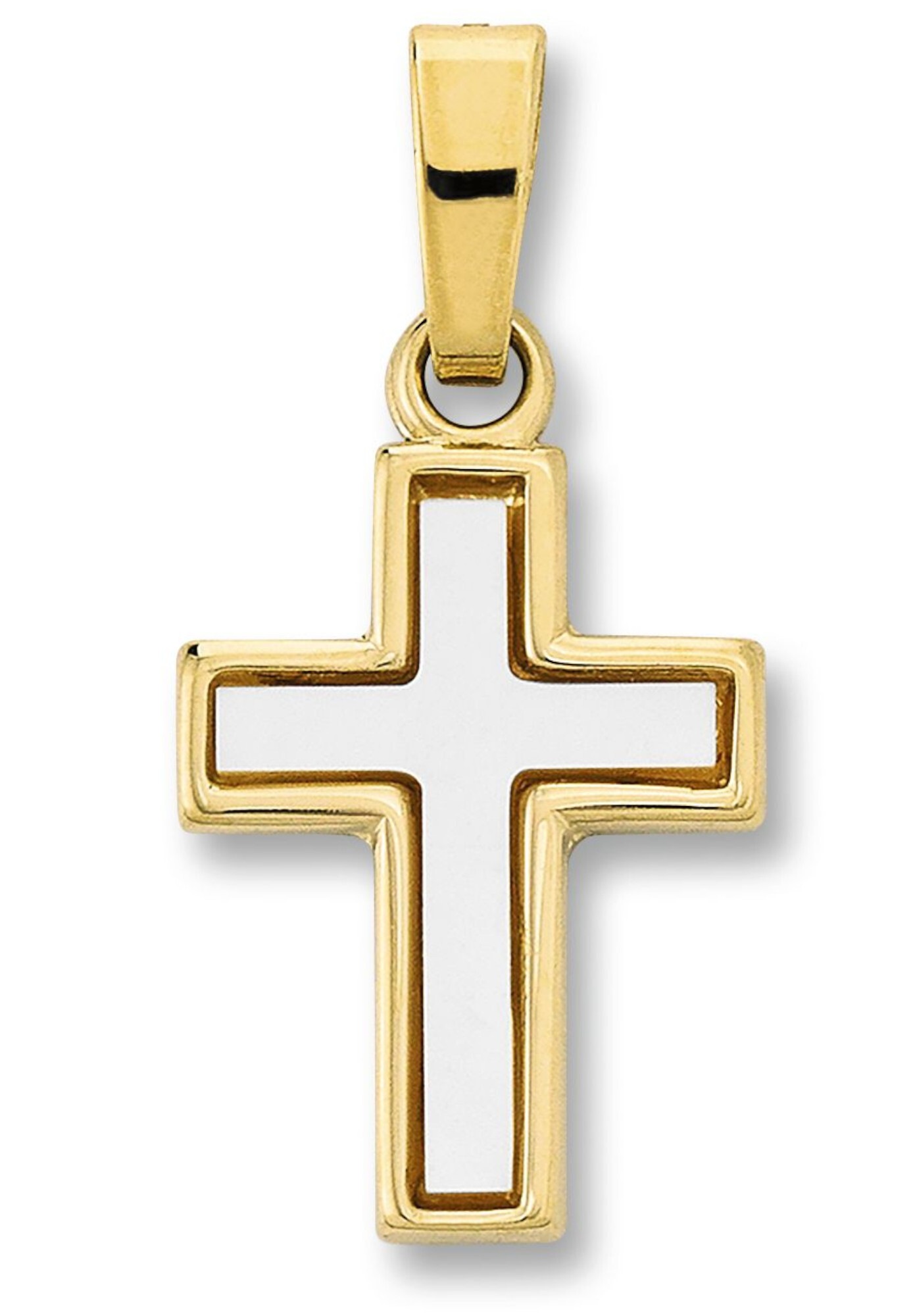 ONE ELEMENT Kreuzanhänger »Anhänger aus 333 Gelbgold«, Religion