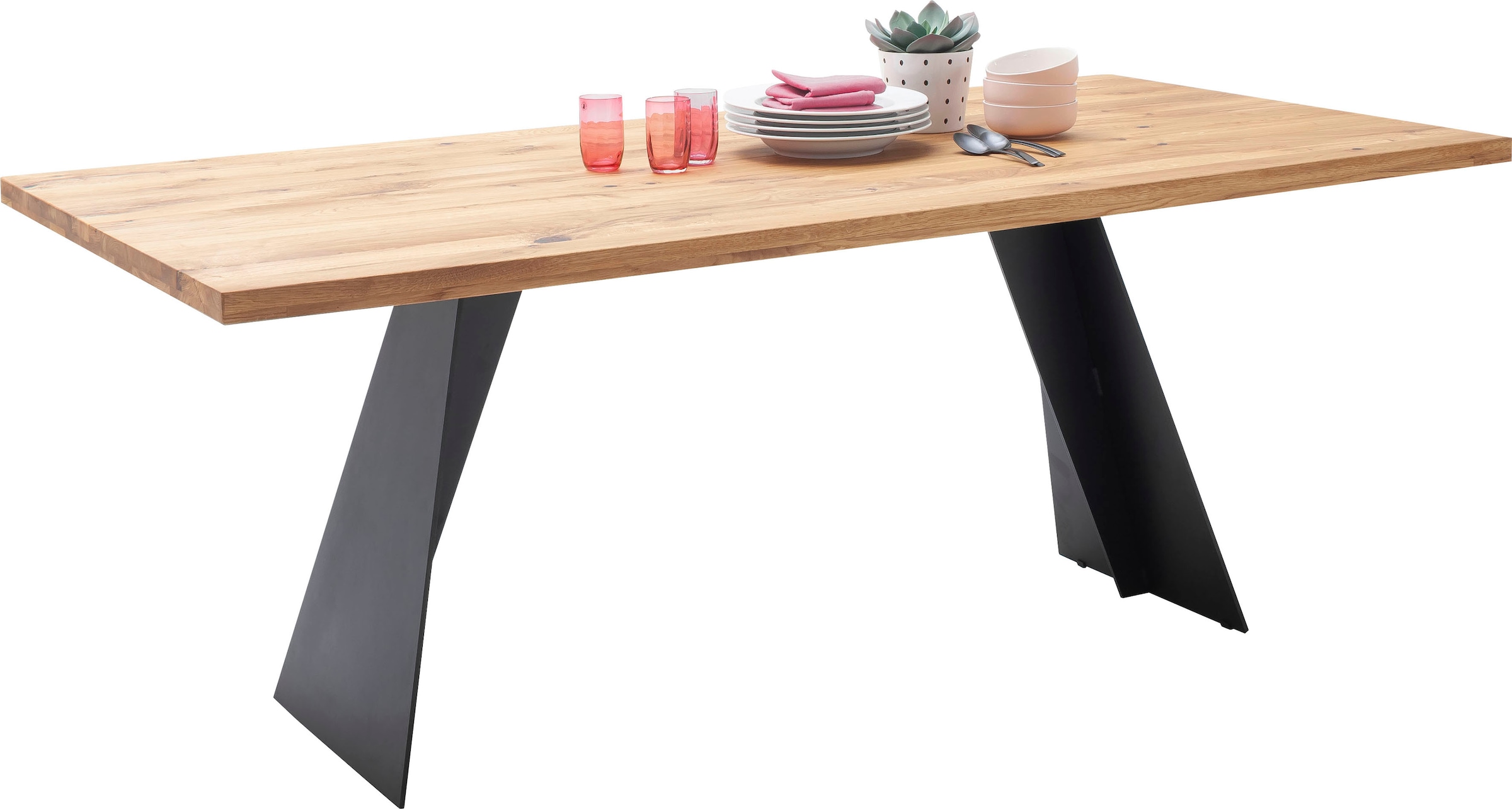 MCA furniture Esstisch »Goa«, Massivholz Tisch, Esstisch in Wildeiche  Massiv FSC-Zertifiziert online kaufen | Esstische