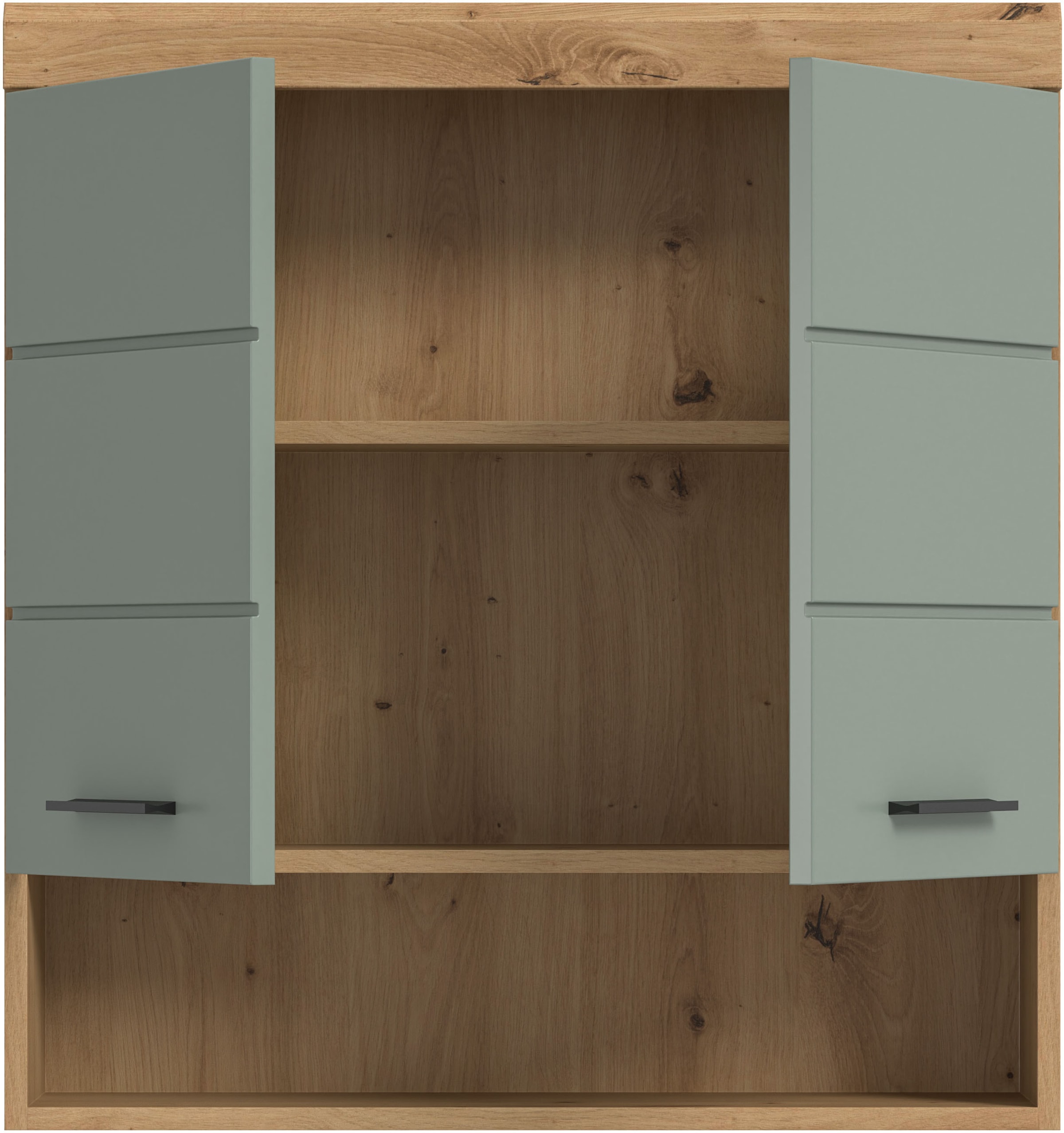 INOSIGN Hängeschrank »Siena, Breite 74cm, 2 Türen, 1 offenes Fächer, MDF-Front«, in verschiedenen Farben erhältlich, Badmöbel, Badschrank, Schrank, Bad