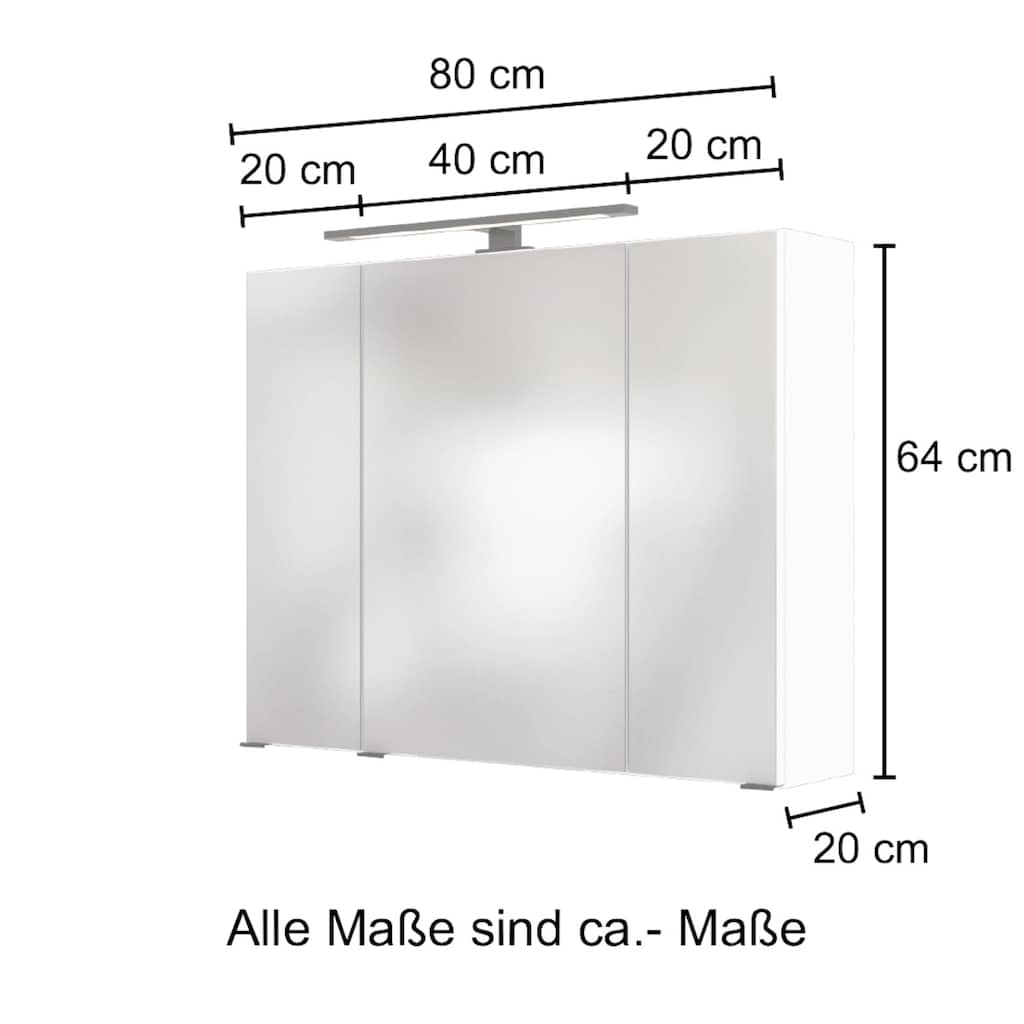 HELD MÖBEL Spiegelschrank »Luena«