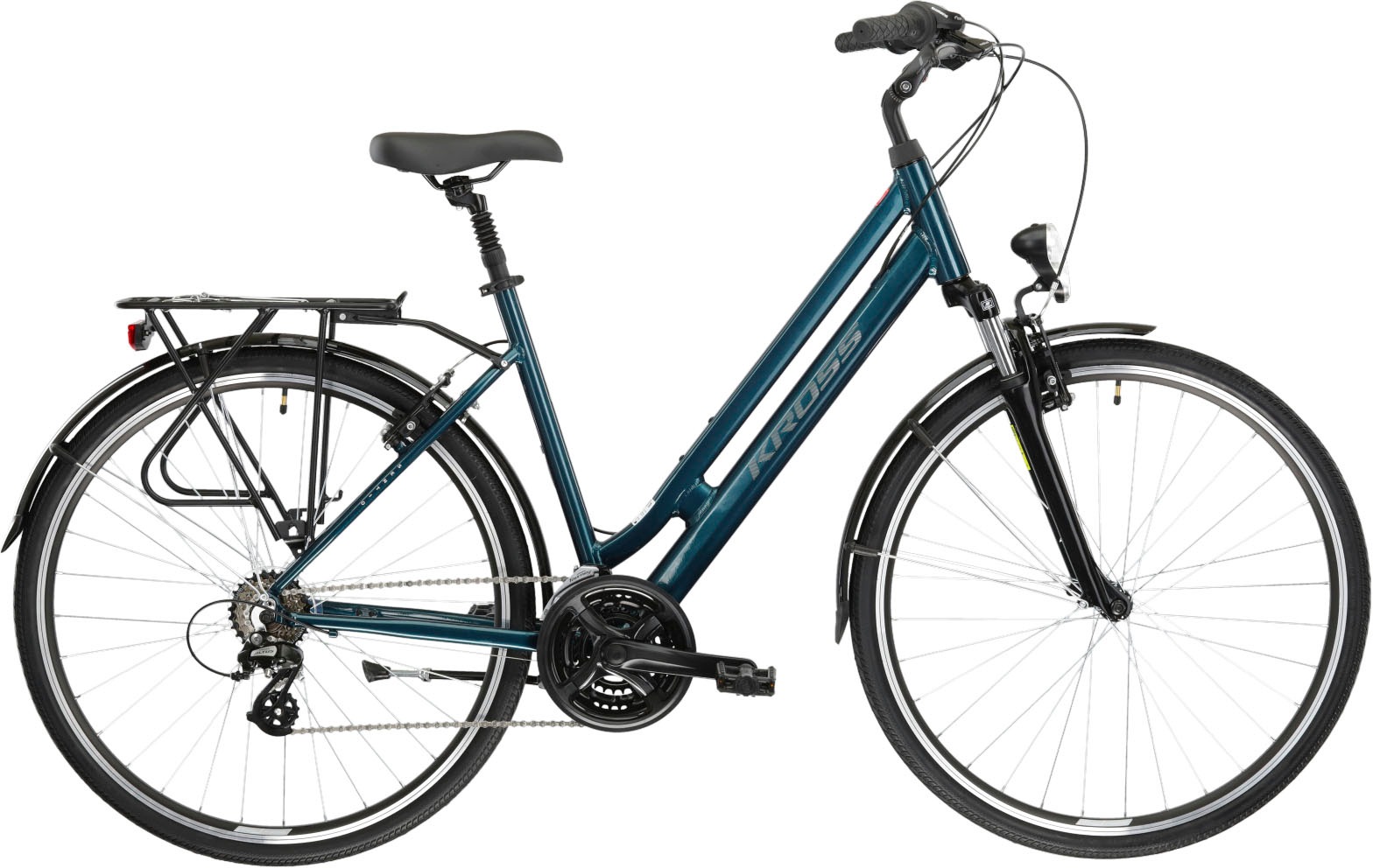 Kross Cityrad »Sentio 2.0« 21 Gang Shimano ALTUS M310 Schaltwerk Kettenschaltung in blau, Größe 28 Zoll (71,12 cm) hinten: 28 Zoll (71,12 cm)