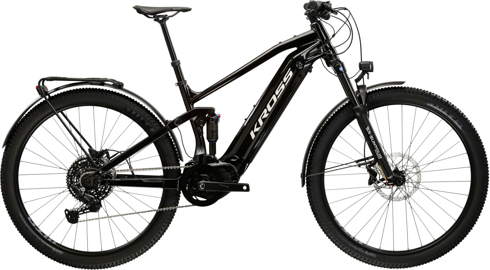 Kross »KROSS E-SUV Grist 1.0 29" schwarz« 10 Gang Shimano CUES U6000 Schaltwerk Kettenschaltung Mittelmotor 250 W Pedelec in schwarz, Größe 29 Zoll...