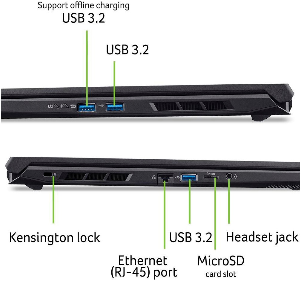 Acer Gaming-Notebook »ANV17-41 RTX 5050/5060/5070«, 43,94 cm, / 17,3 Zoll, AMD, Ryzen 5, GeForce RTX 5050, 512 GB SSD