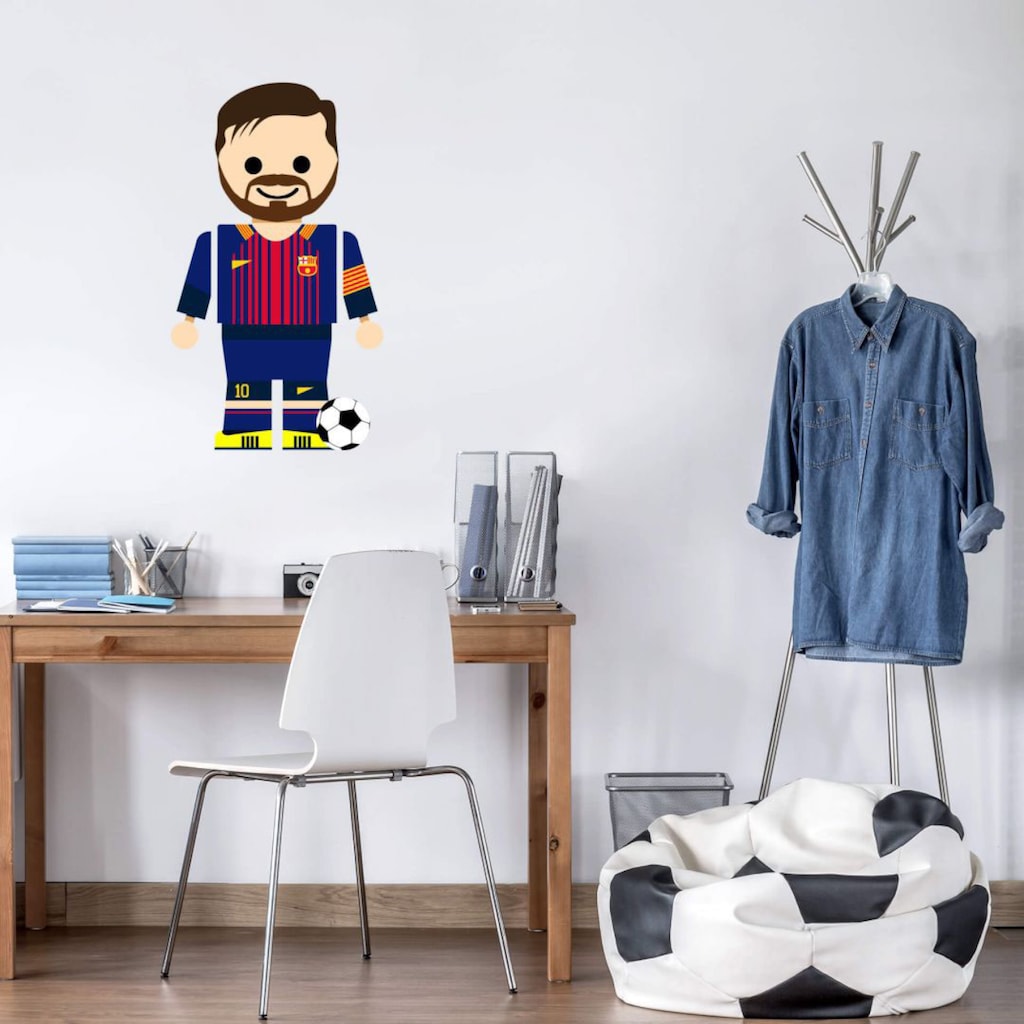 Wall-Art Wandtattoo »Spielfigur Fussball Messi«, (1 St.)