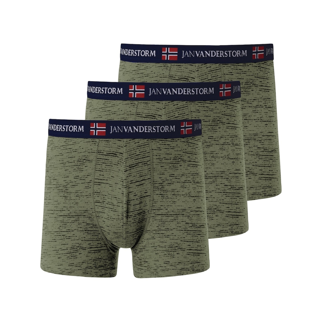 Jan Vanderstorm Retro Pants »3er Pack Retropant NORIK«, (3 St.), im melierten Look