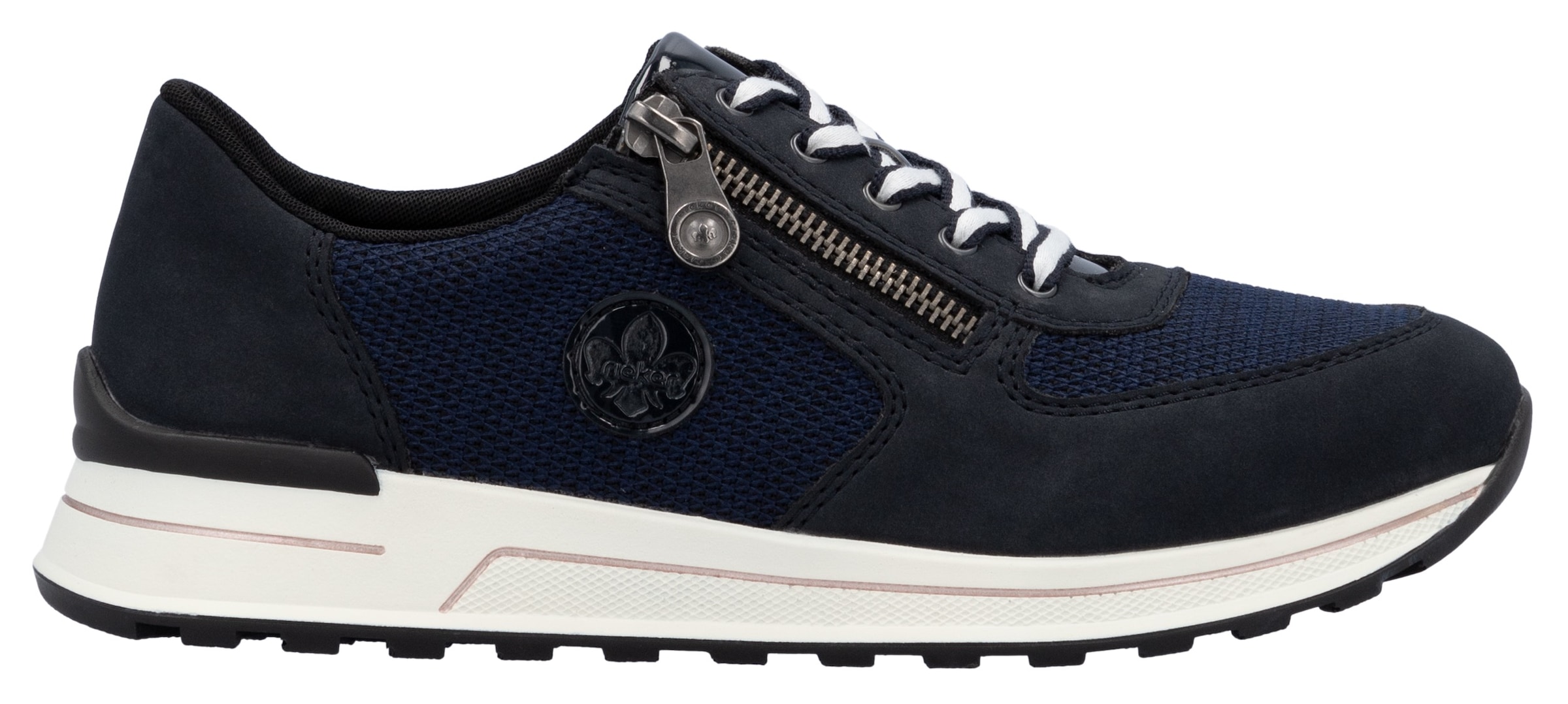 Rieker Sneaker, Freizeitschuh, Halbschuh, Schnürschuh im Materialmix