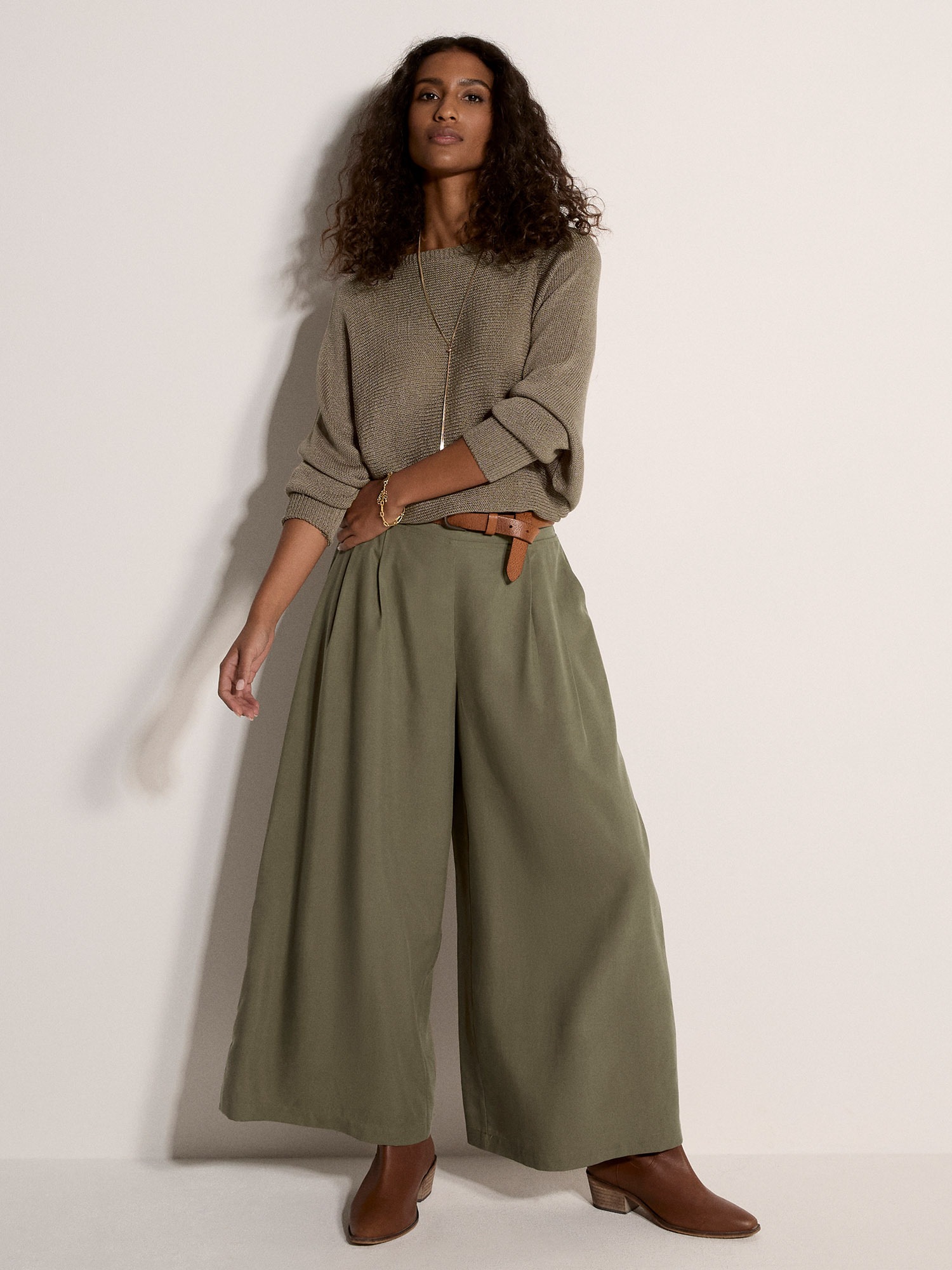 Apricot Wirkhose »Hose«  aus Slub-Leinen