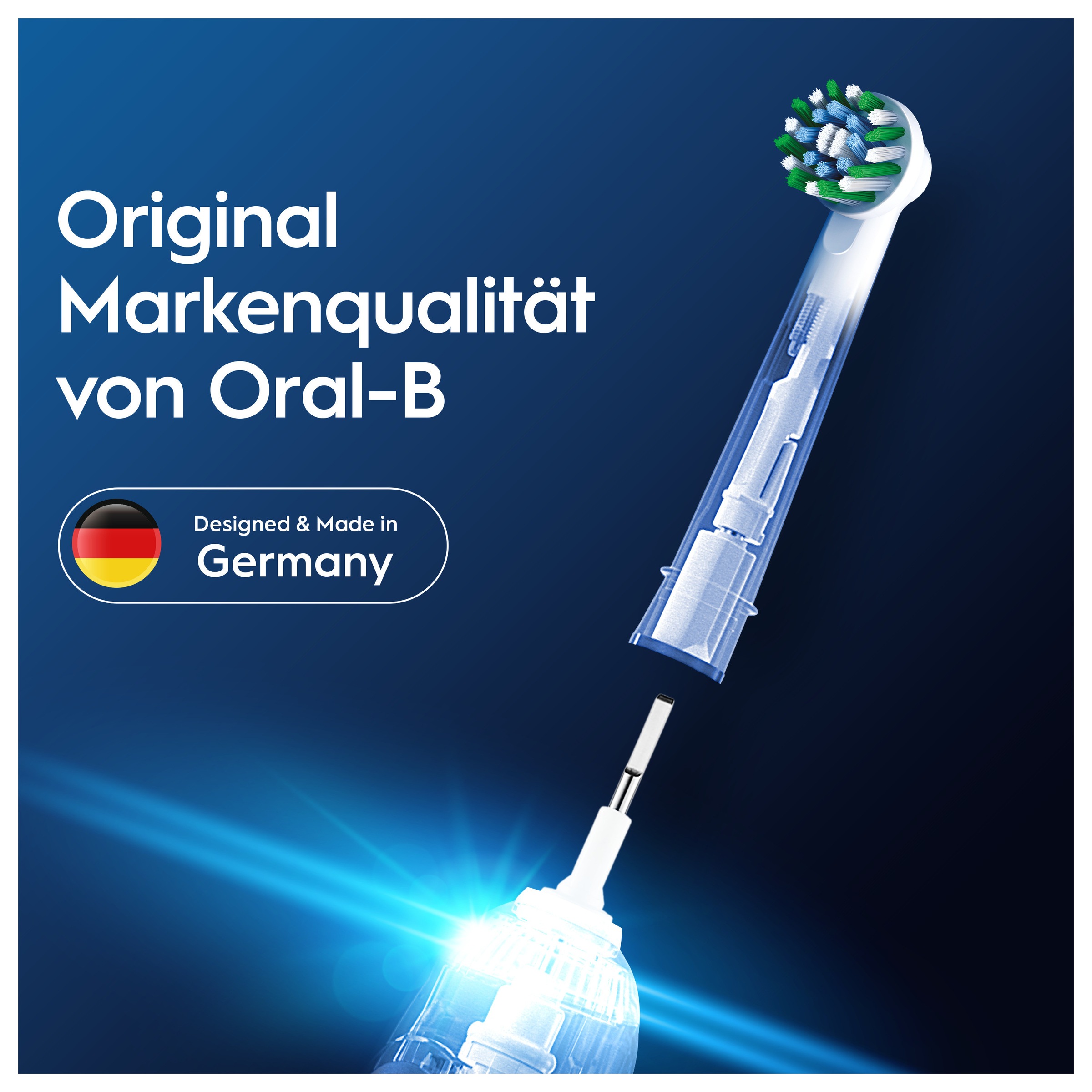 Oral-B Aufsteckbürsten »Pro CrossAction« Zahnreinigung mit innovativen X-förmigen Borsten