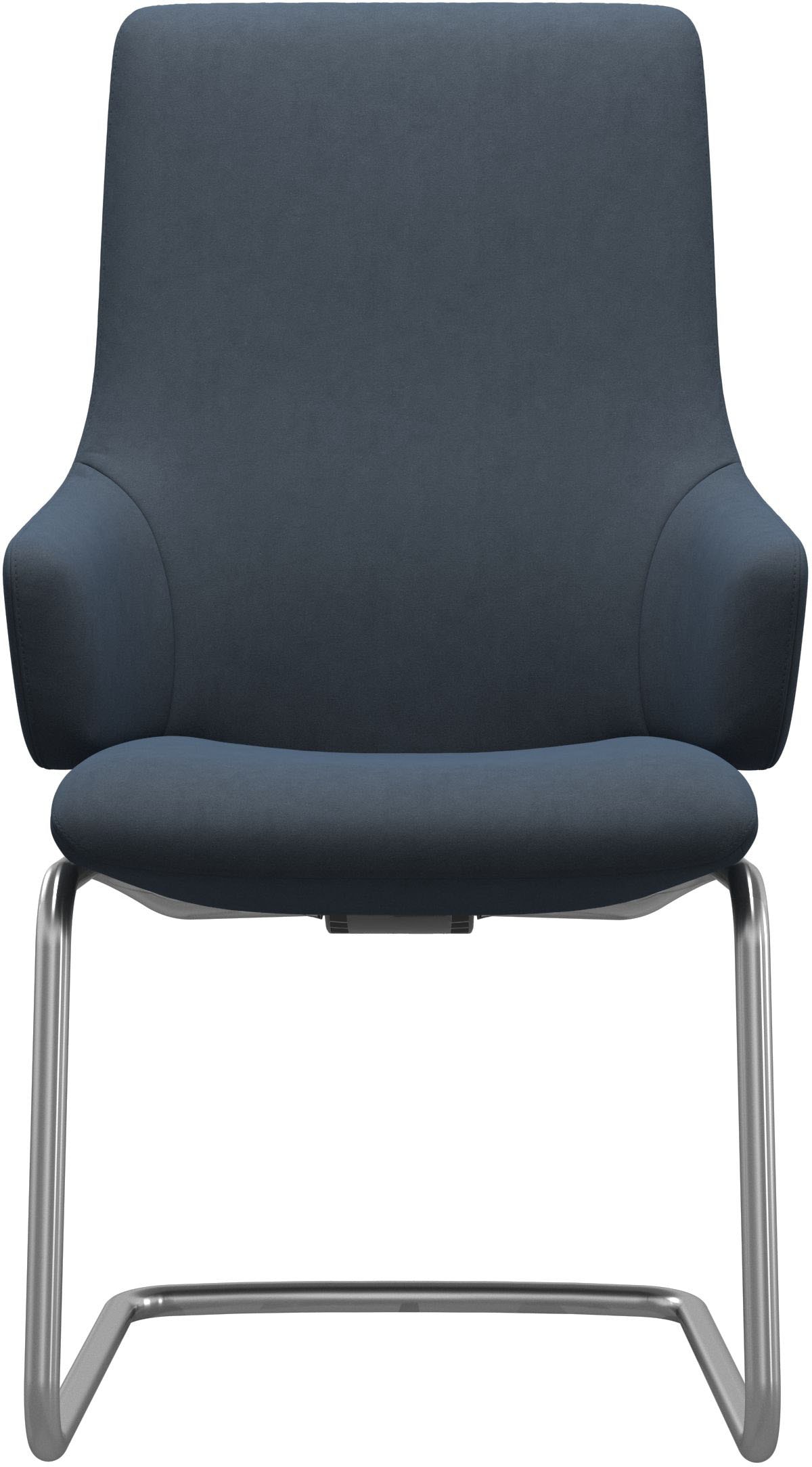 Stressless® Polsterstuhl »Laurel«, Microfaser DINAMICA, High Back mit Armlehne, Größe L, mit Beinen aus Stahl in Schwarz matt