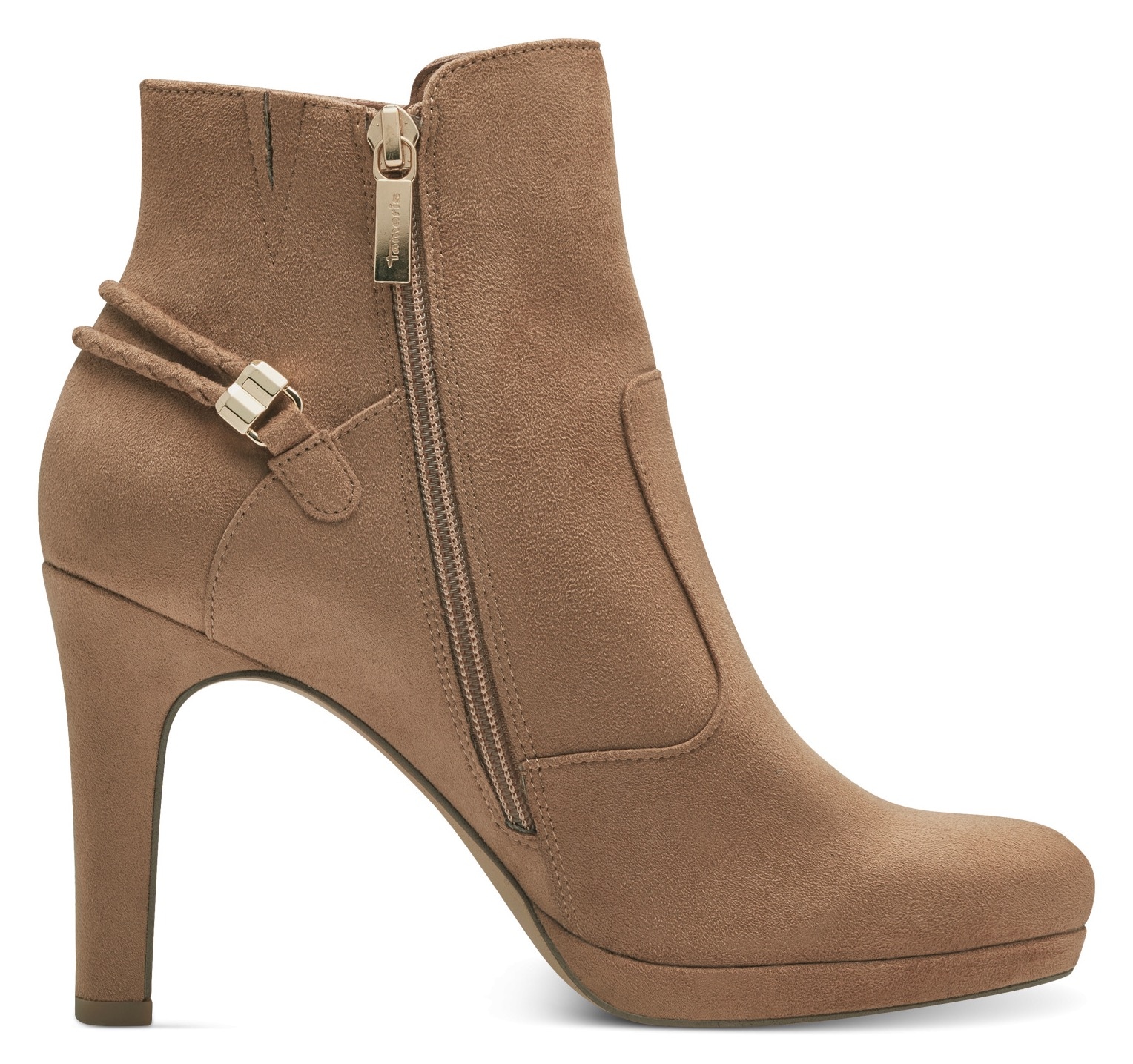 Tamaris High-Heel-Stiefelette, mit Schmuckelement an der Ferse