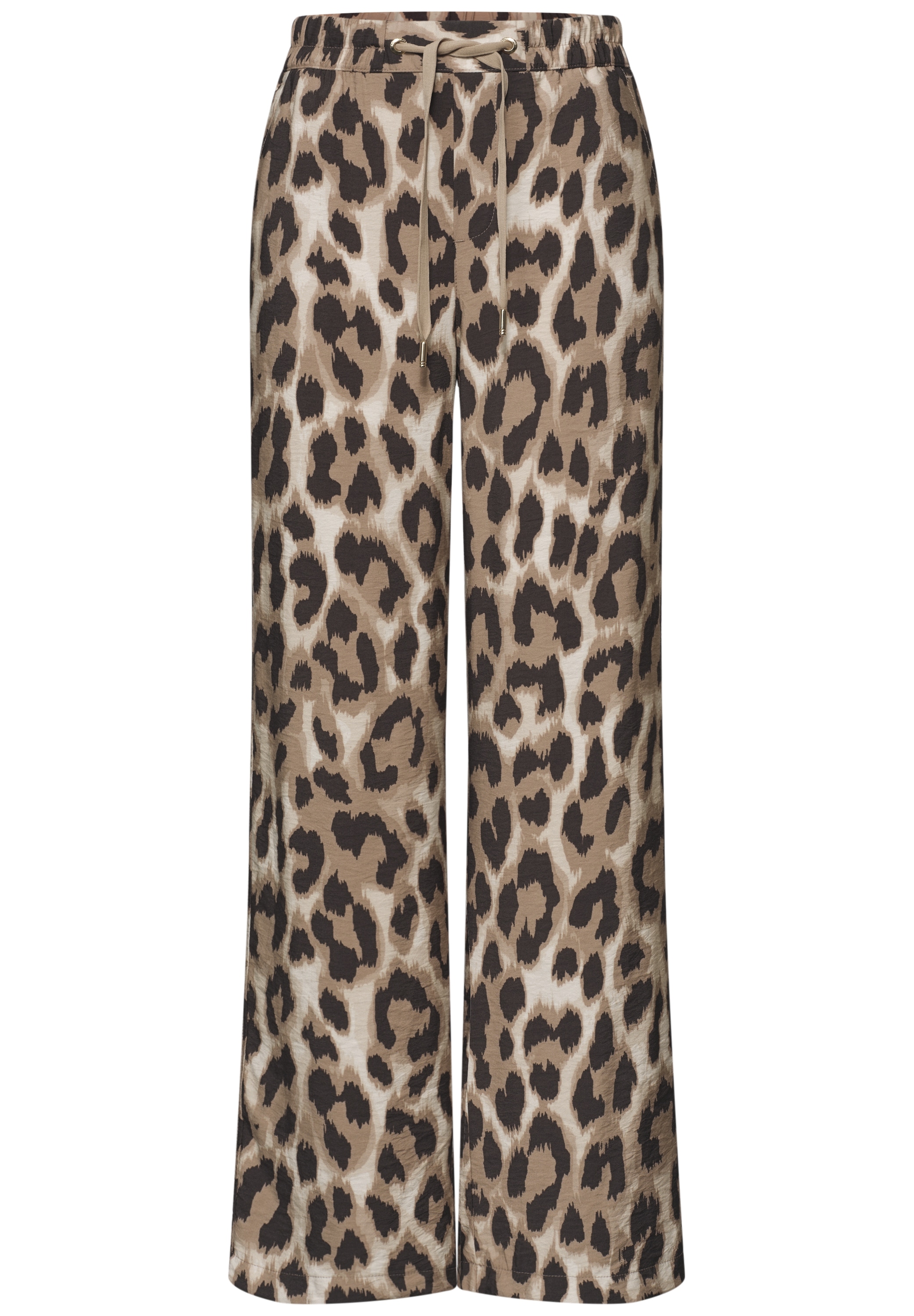 STREET ONE Stoffhose  Sommerhose mit Animal-Print