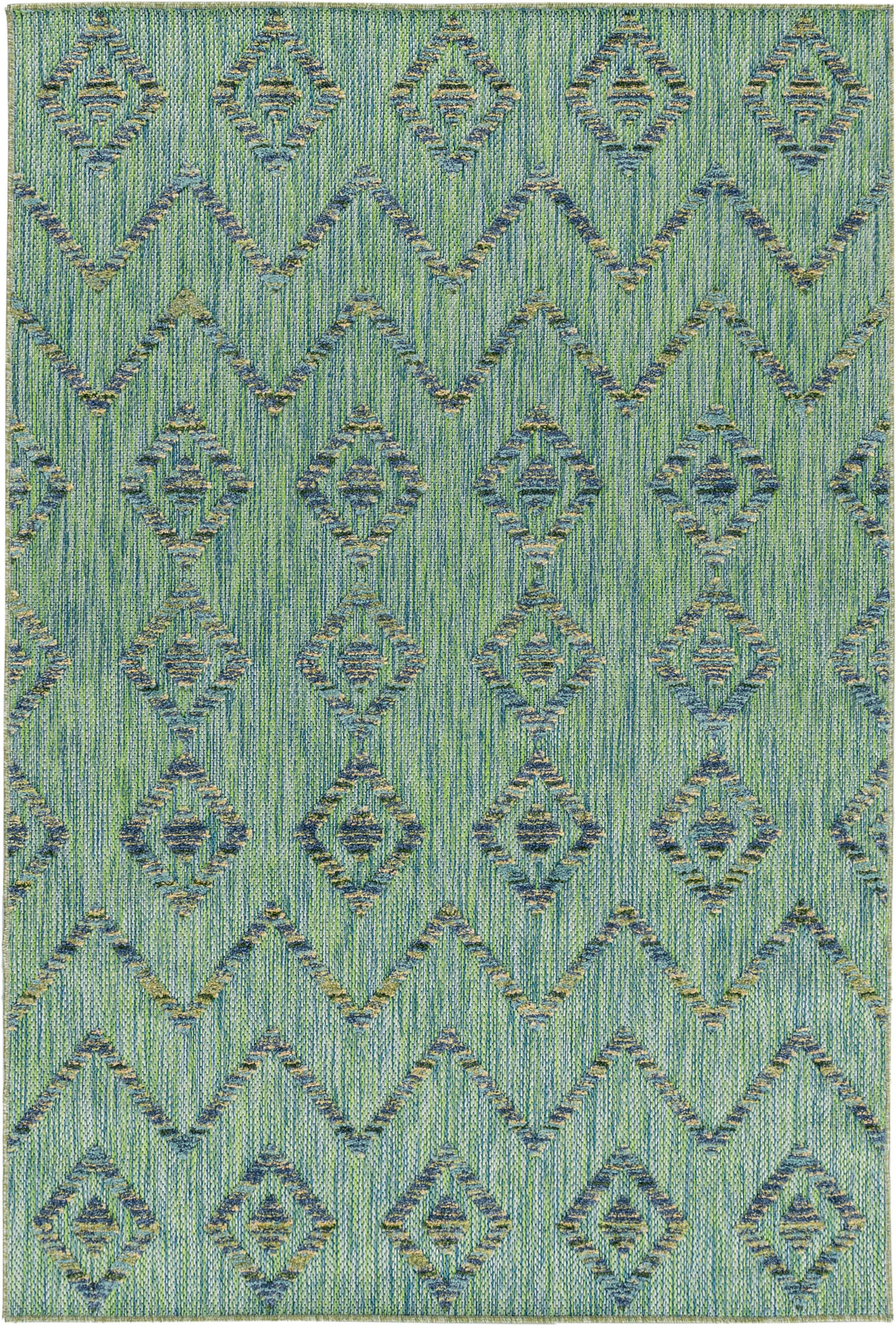 Ayyildiz Teppiche Teppich »BAHAMA 5152«, rechteckig, 8 mm Höhe, Läufer, Flachflor mit Hoch-Tief-Struktur, In-und Outdoor geeignet