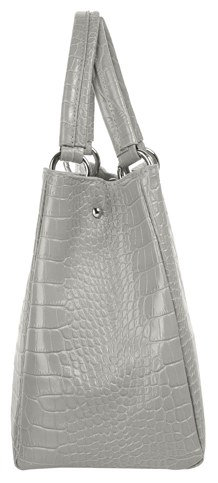 Cluty Henkeltasche, echt Leder, Made in Italy