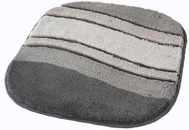 Kleine Wolke Badematte »Siesta«, rutschhemmend beschichtet, fußbodenheizungsgeeignet, Badteppich, oval, Wellen Design, Hoch-Tief Effekt, waschbar