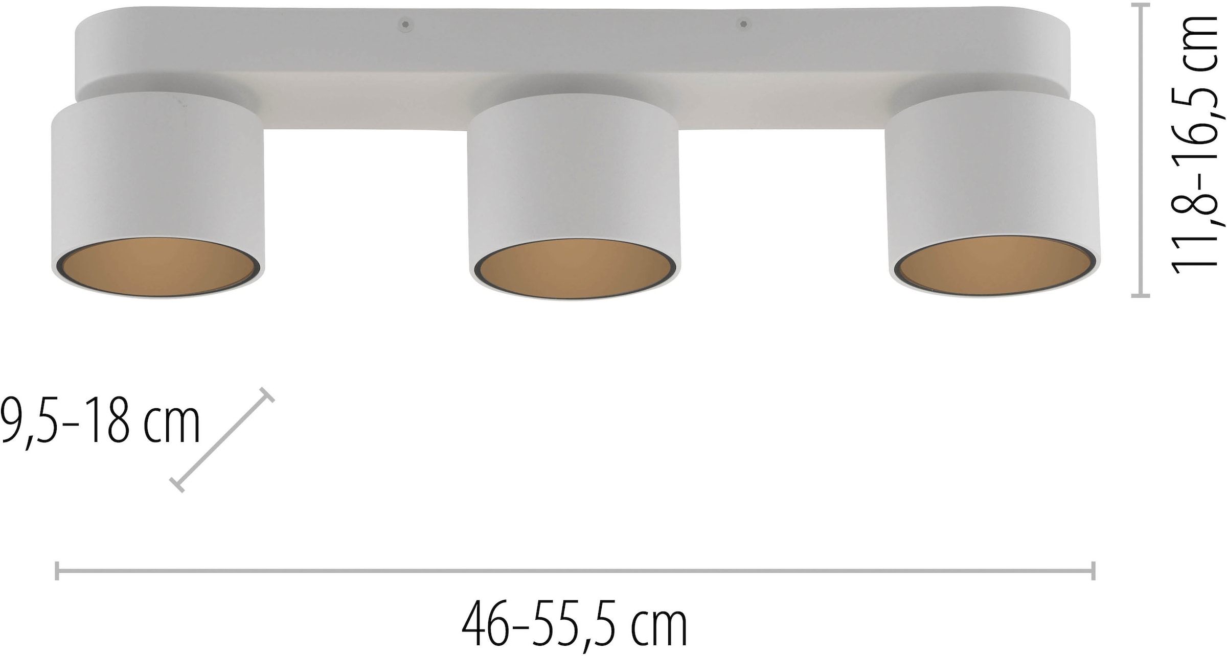 Neuhaus PURE LED Deckenleuchte »PURE Cup« LED-Board 1 Stk. Warmweiß Dimmfähig über separaten Tronicdimmer, dreh- & schwenkbar