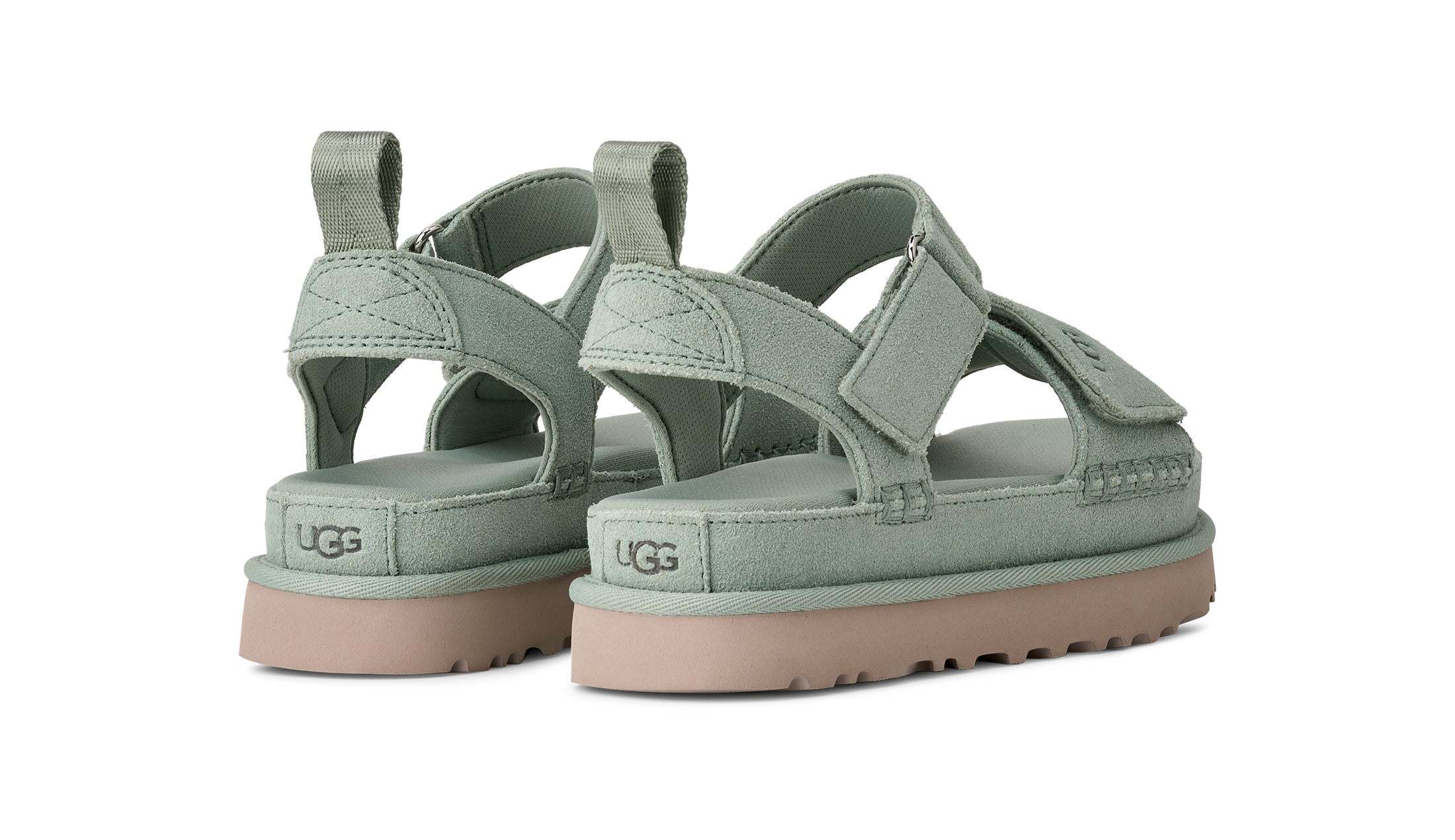 UGG Sandale »W GOLDENSTAR«  , Plateausandale, Sandalette mit zwei Klettverschlüssen