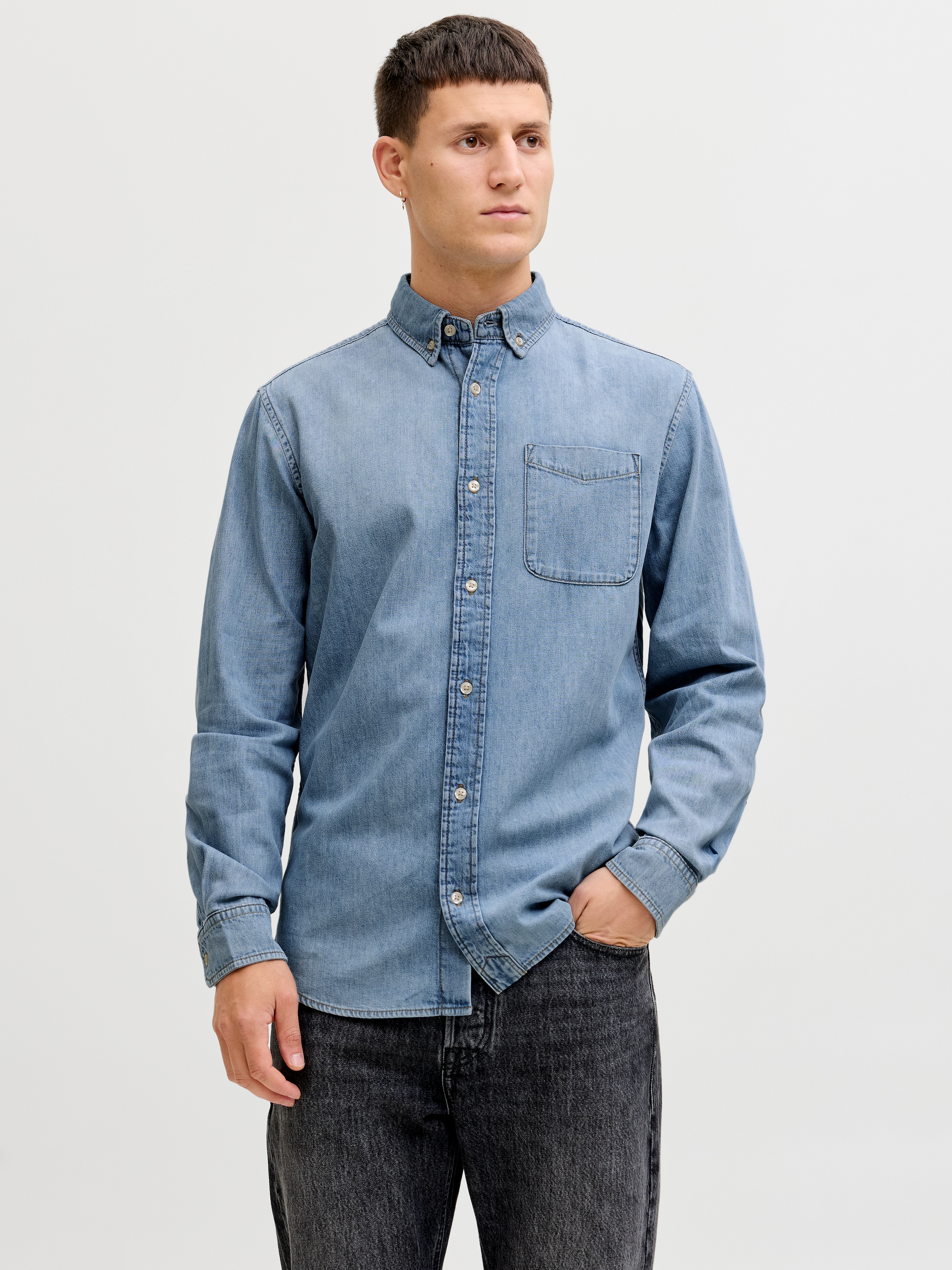 Jack & Jones Jeanshemd »JJEBROOK JJOXFORD SHIRT AKM 990 NOOS«