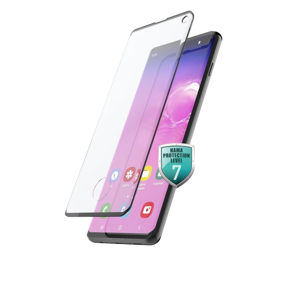 Hama Displayschutzglas »Full-Screen-Schutzglas für Samsung Galaxy S10, Schwarz«, für Samsung Galaxy S10