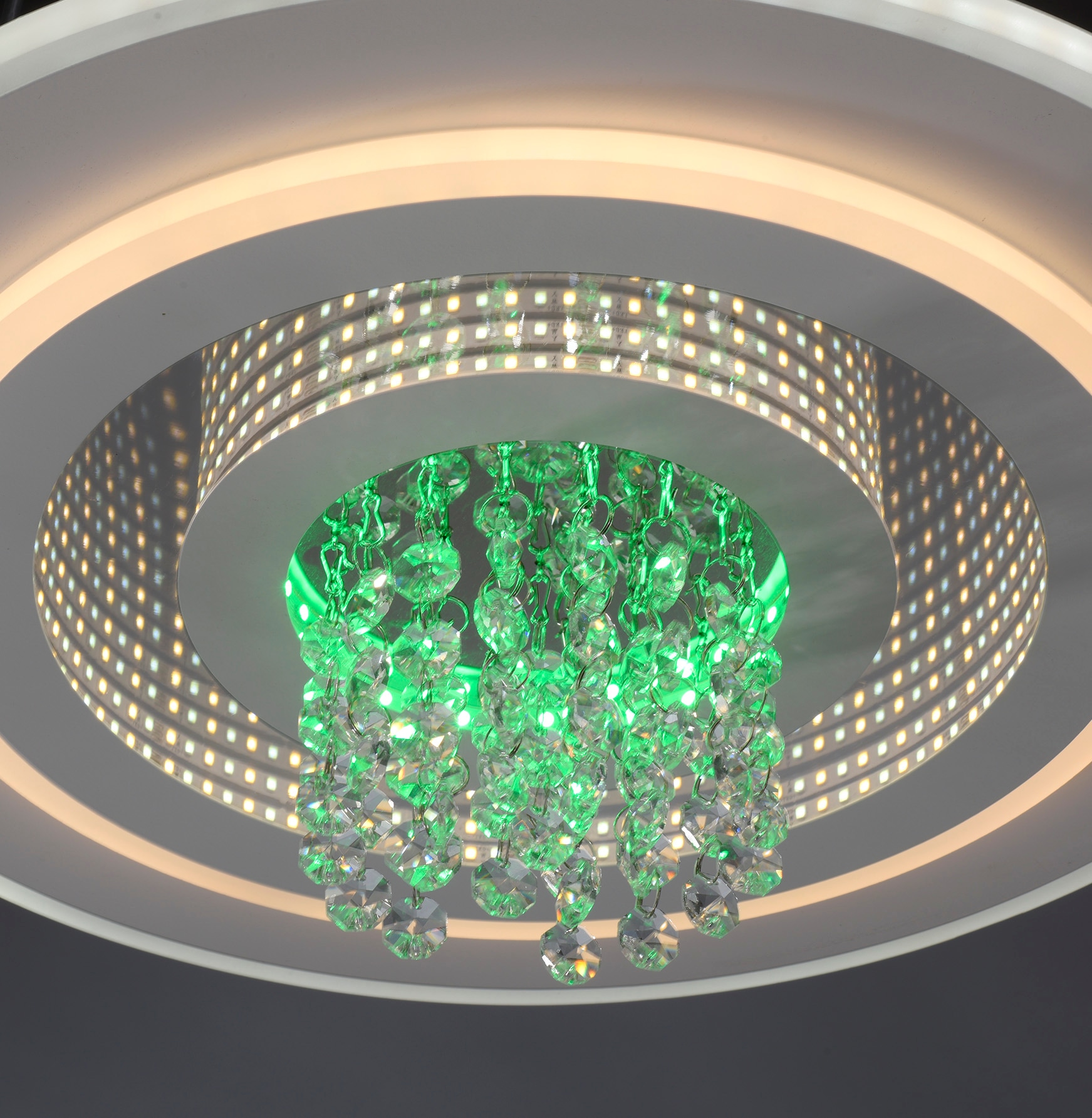 JUST LIGHT LED Deckenleuchte »TOLAGO« LED-Board 1 Stk. warmweiß - kaltweiß CCT+RGB, stufenlos dimmbar, separat steuerbar, IR-FB., Memoryfunktion