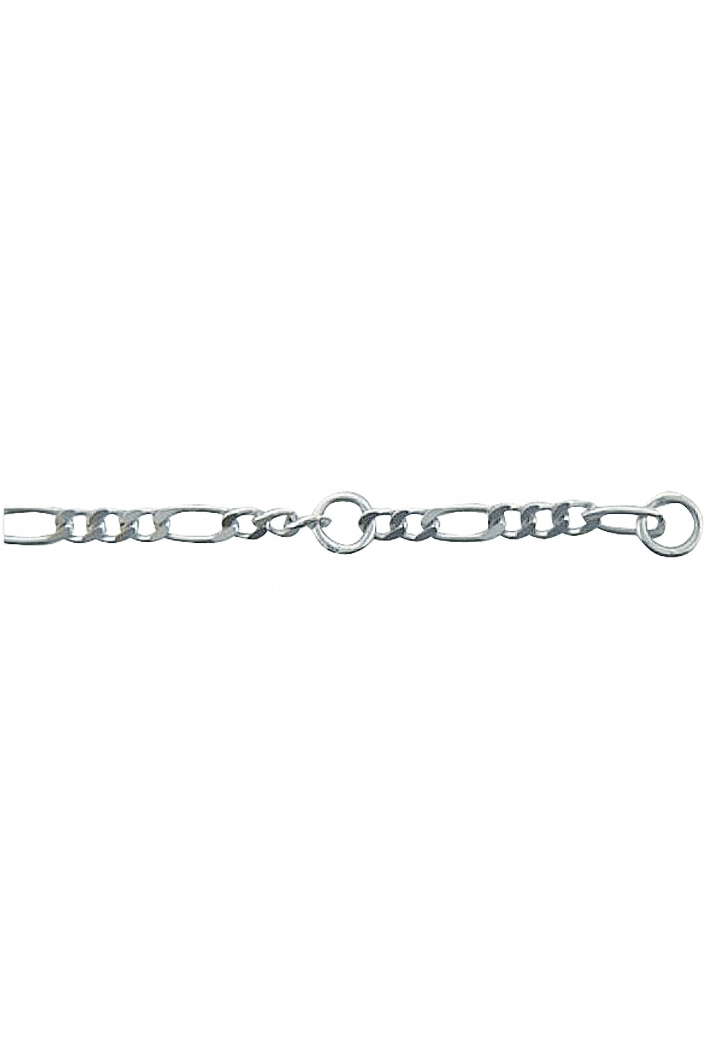 Adelia´s Fußkette »925 Silber Figaro Fußkettchen 25 cm Ø 2 mm«