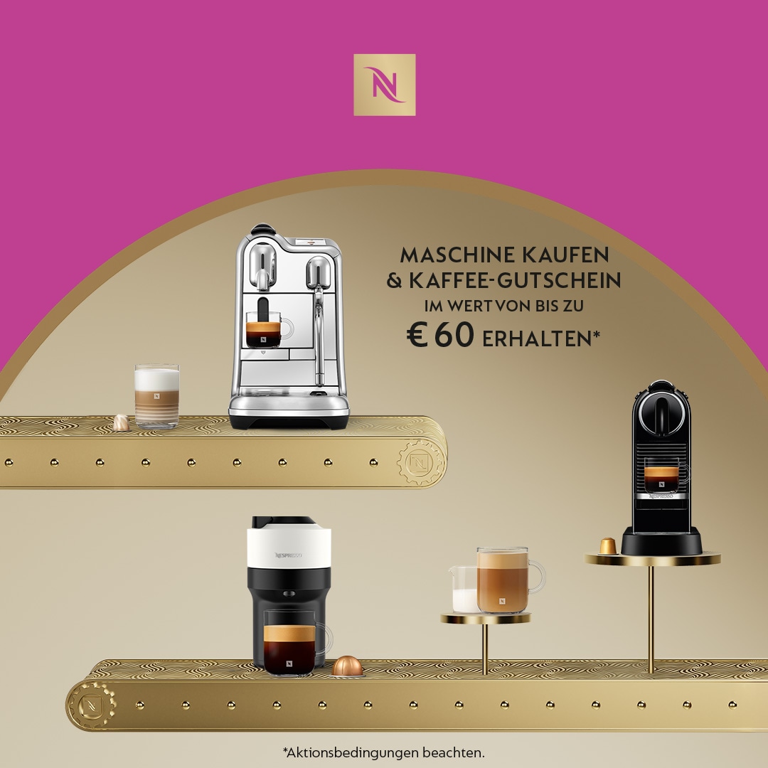Nespresso Kapselmaschine »CITIZ EN 167.B von DeLonghi, Black« inkl. Willkommenspaket mit 7 Kapseln