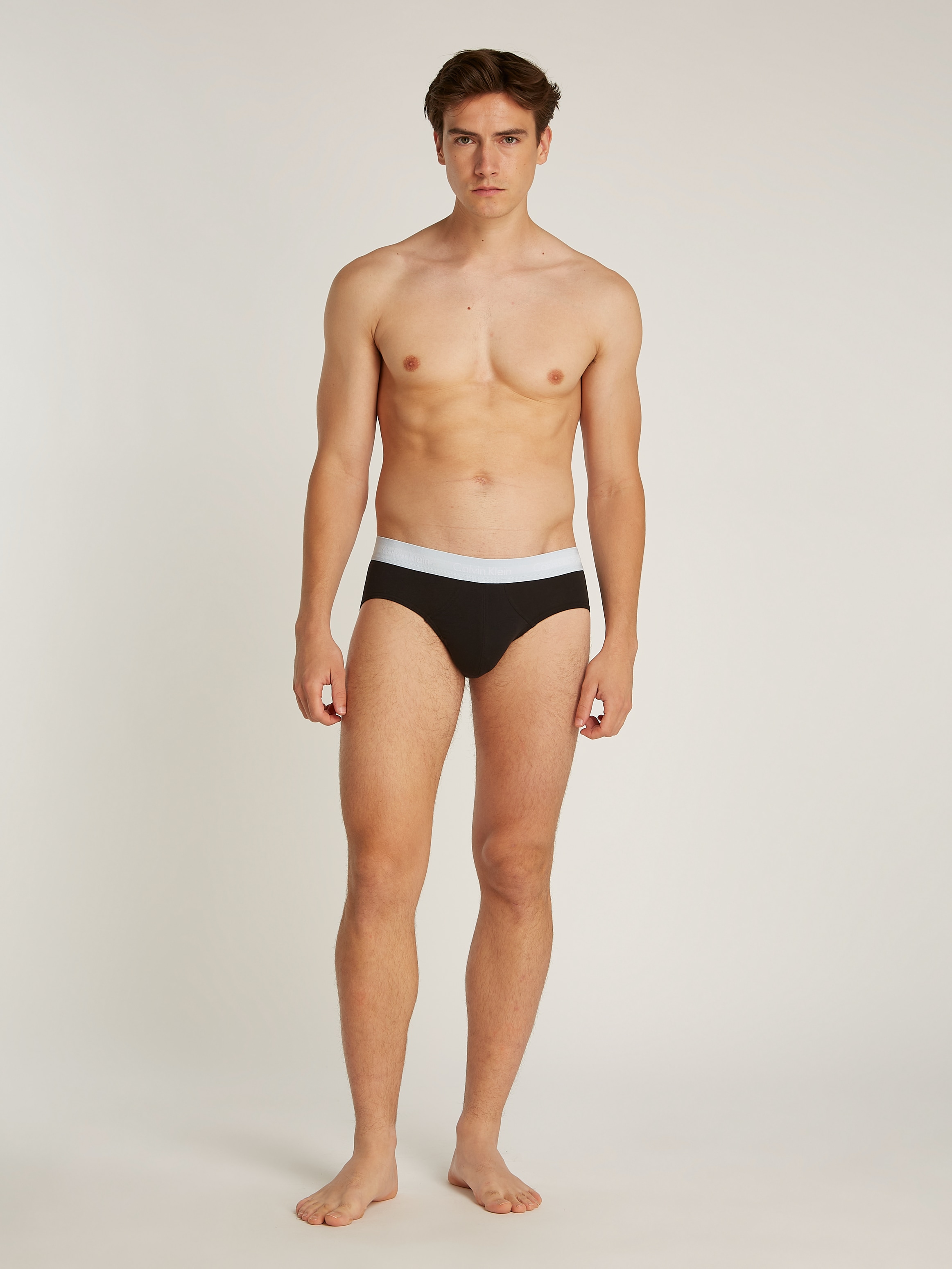 Calvin Klein Underwear Hipster, (3 St.), mit farbigem Webbund