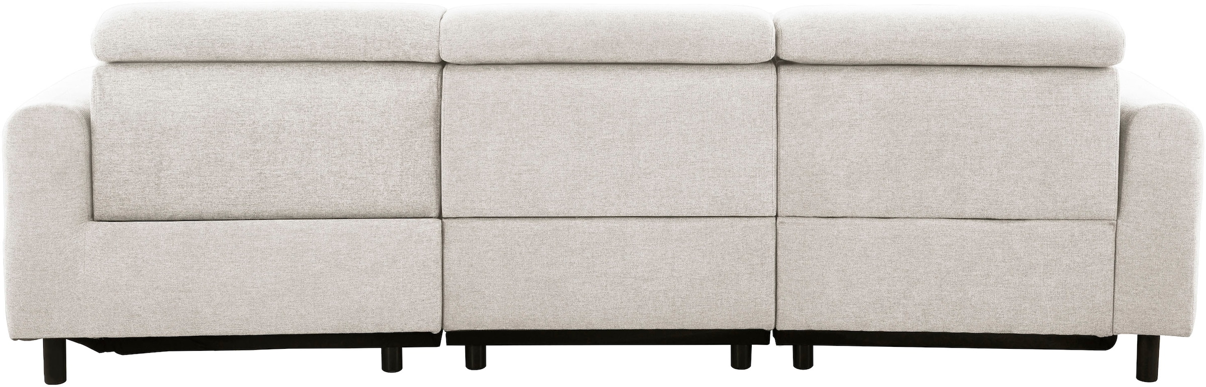 OTTO home Ecksofa »SKAANE Struktur, L-Form, 274 cm, manuelle/elektrische Relaxfunktion,« 274 cm, mit Kopfteilverstellung und man. oder elektr. Relaxfunktion