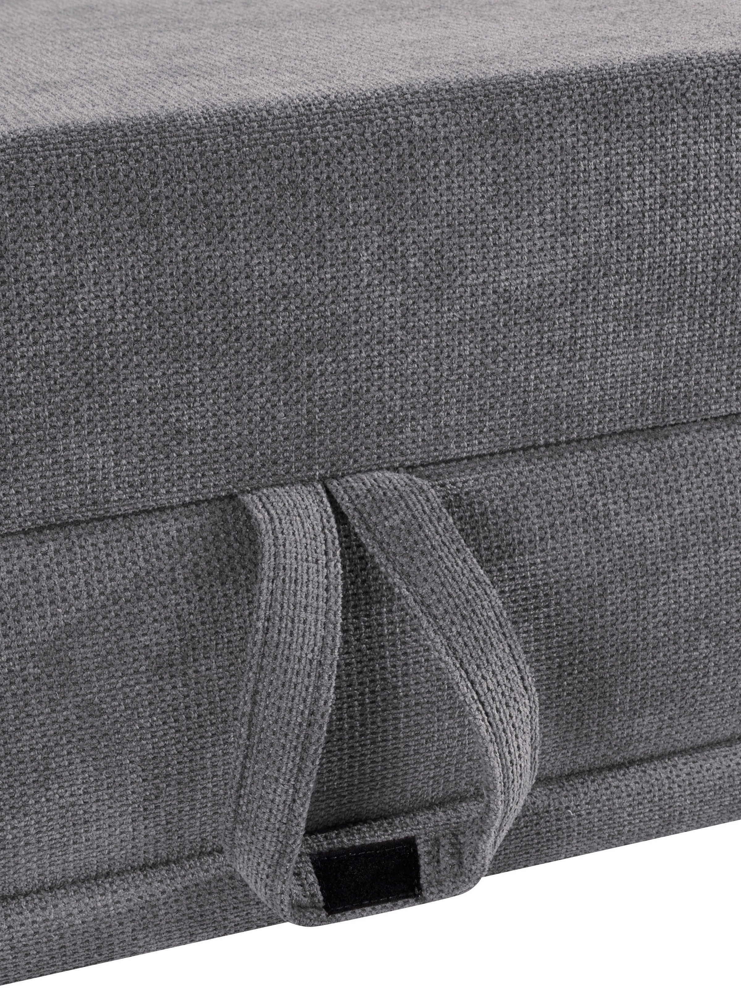 Places of Style Ecksofa Costello, mit Sitztiefenverstellung und Armlehnfunktion, incl. 3 Nierenkissen