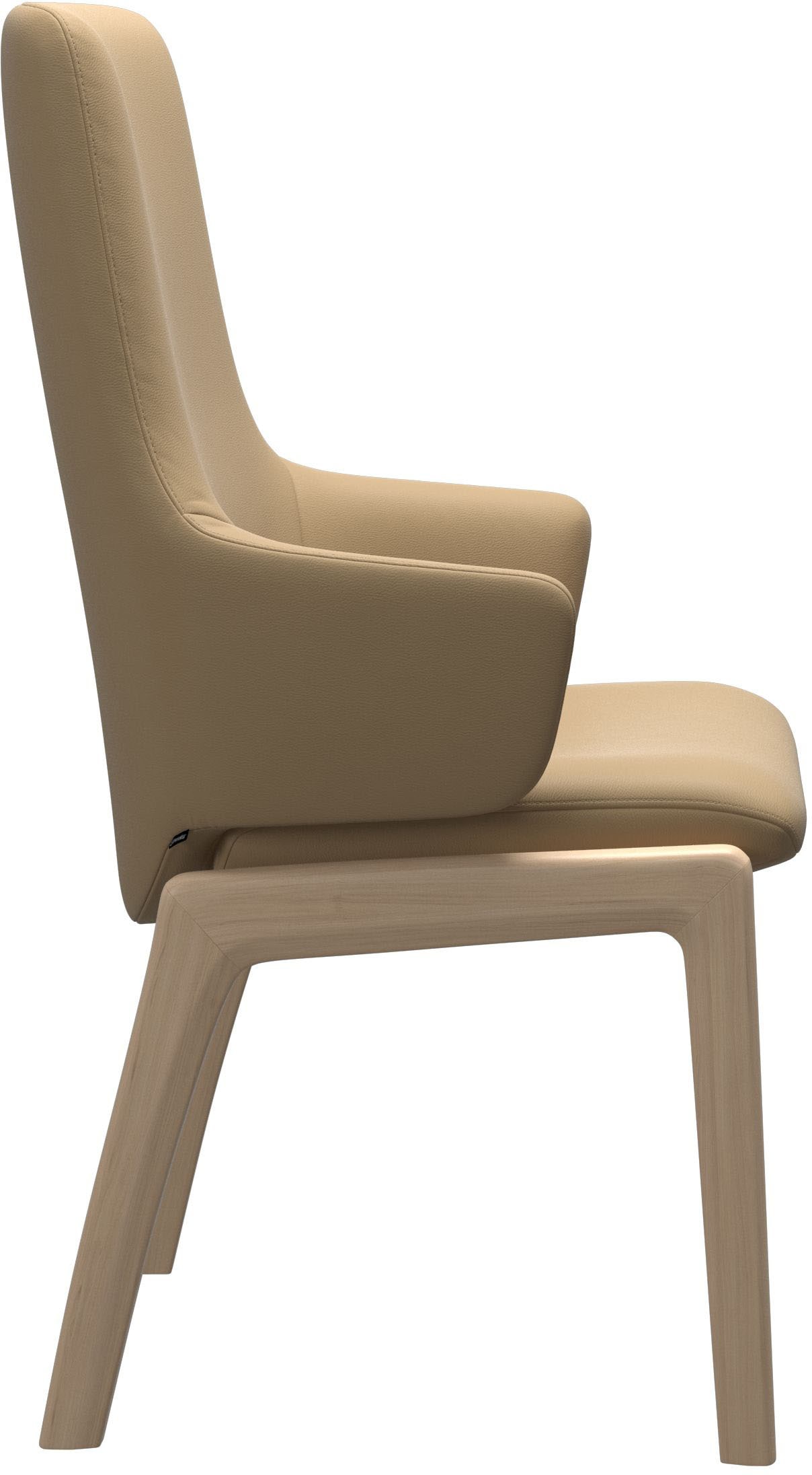 Stressless® Polsterstuhl »Laurel«, Leder PALOMA, High Back mit Armlehne, Größe L, mit abgerundeten Beinen in Eiche
